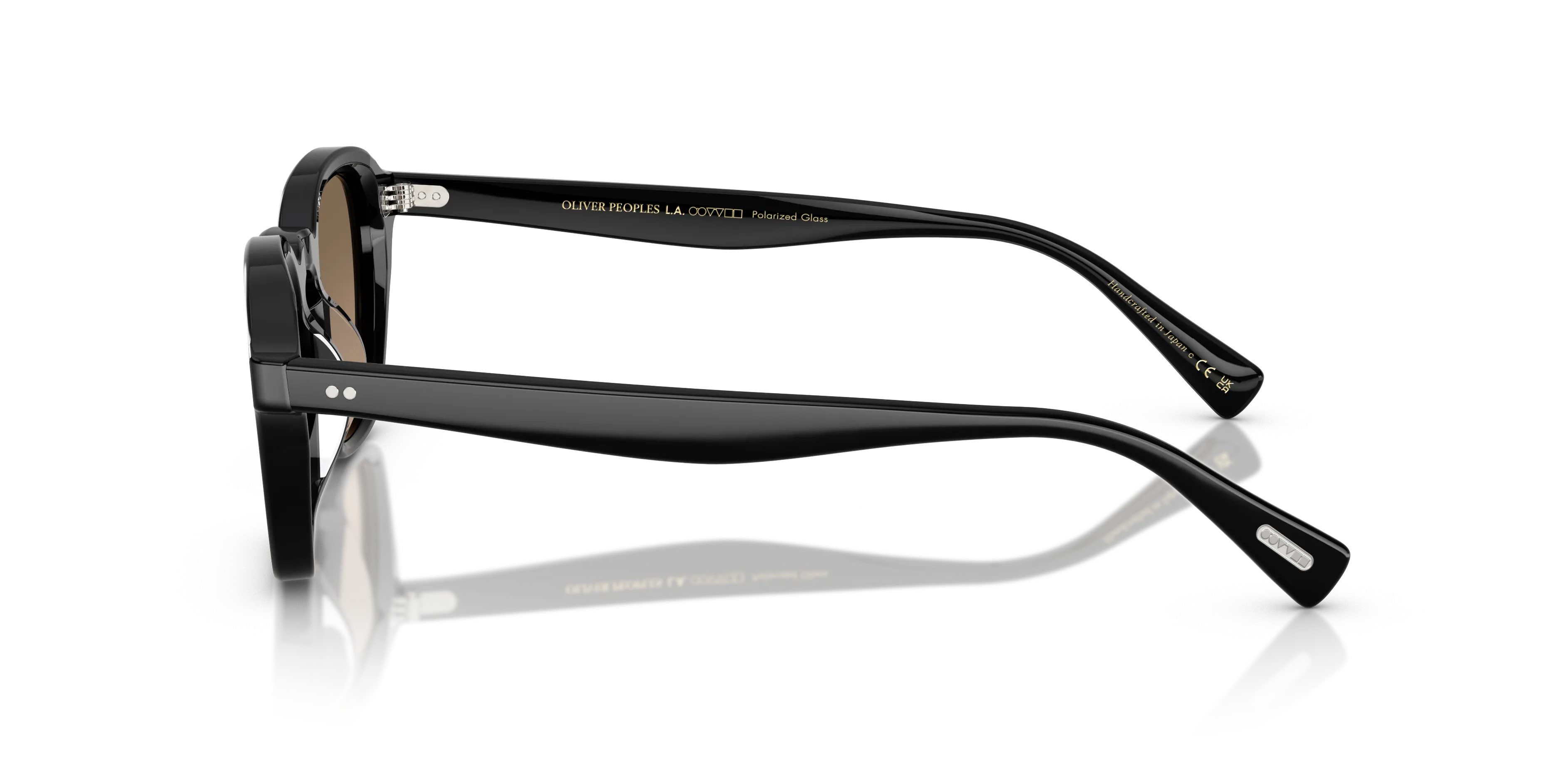 Oliver Peoples OV5580SU EYLES 1731GN Occhiali da sole Acetato Nero Squadrata Polarizzata Sfumato - immagine 4