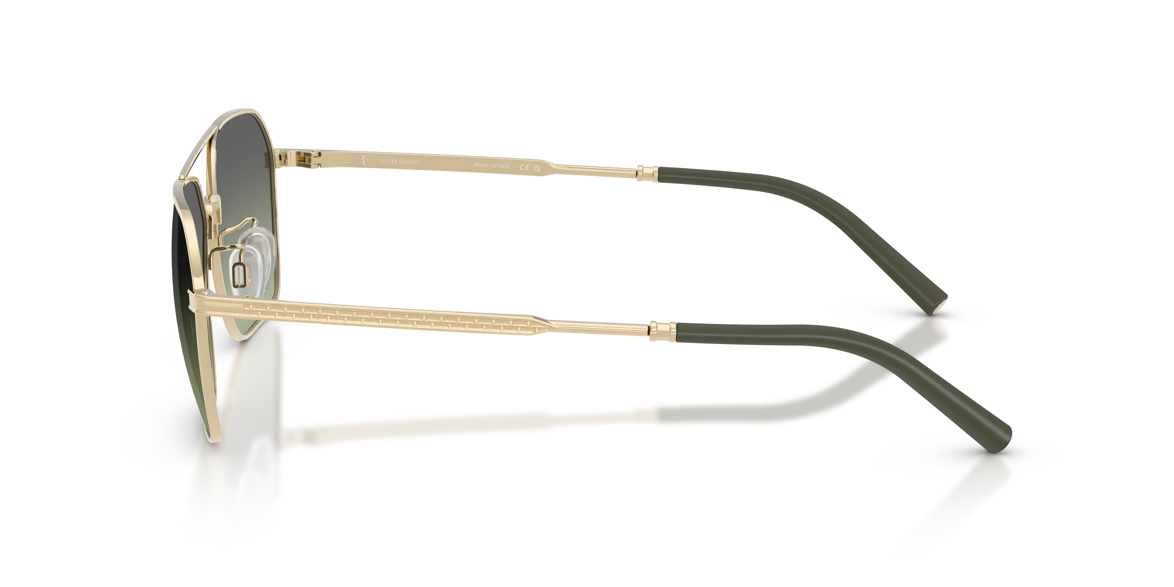 Oliver Peoples OV1377S R-17 52452A Occhiali da sole Acciaio Oro Geometrica Normale - immagine 4