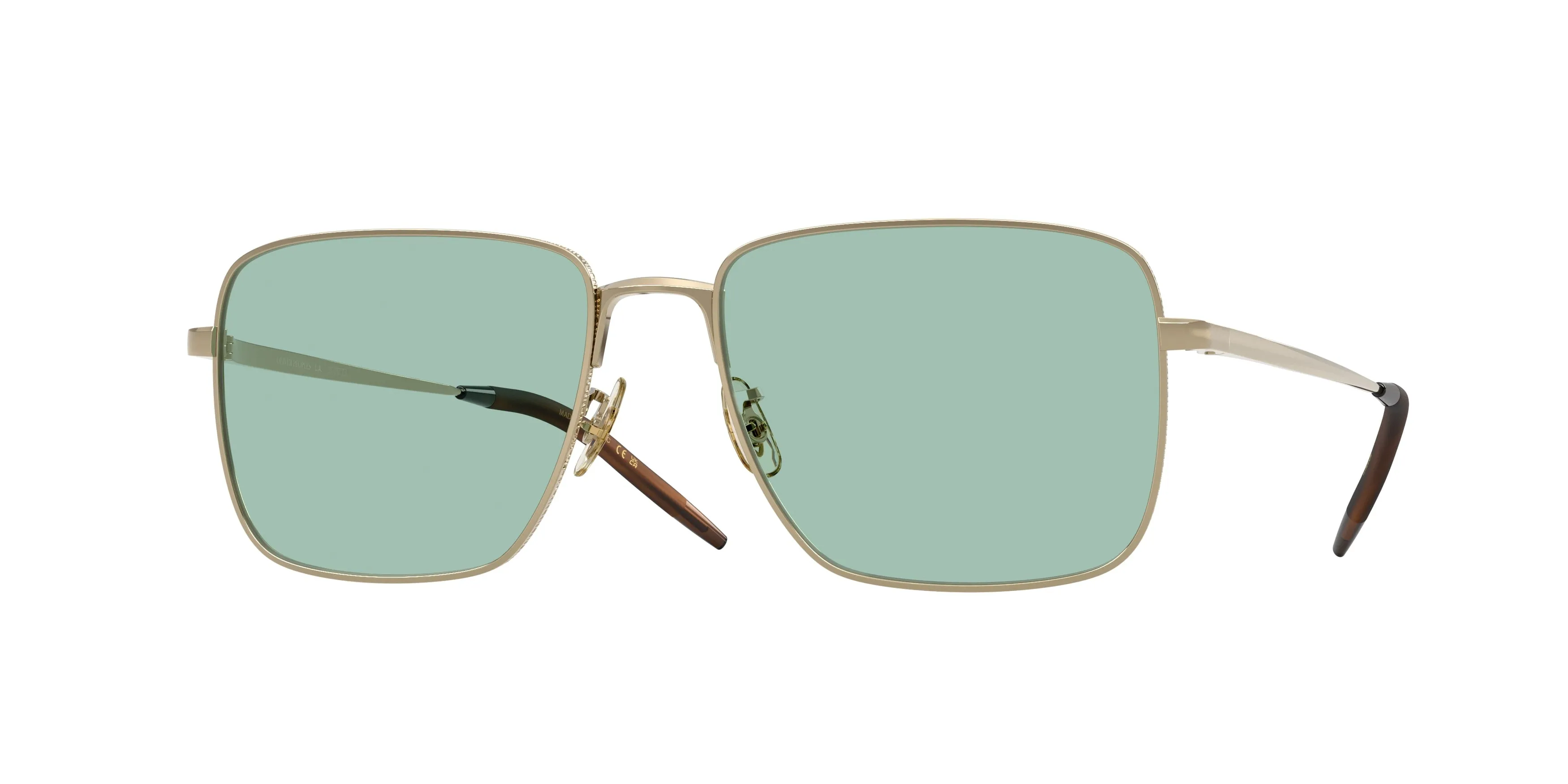Oliver Peoples OV1374T WELSTON 5035 Montature da vista Titanio Oro Squadrata Normale - immagine 1