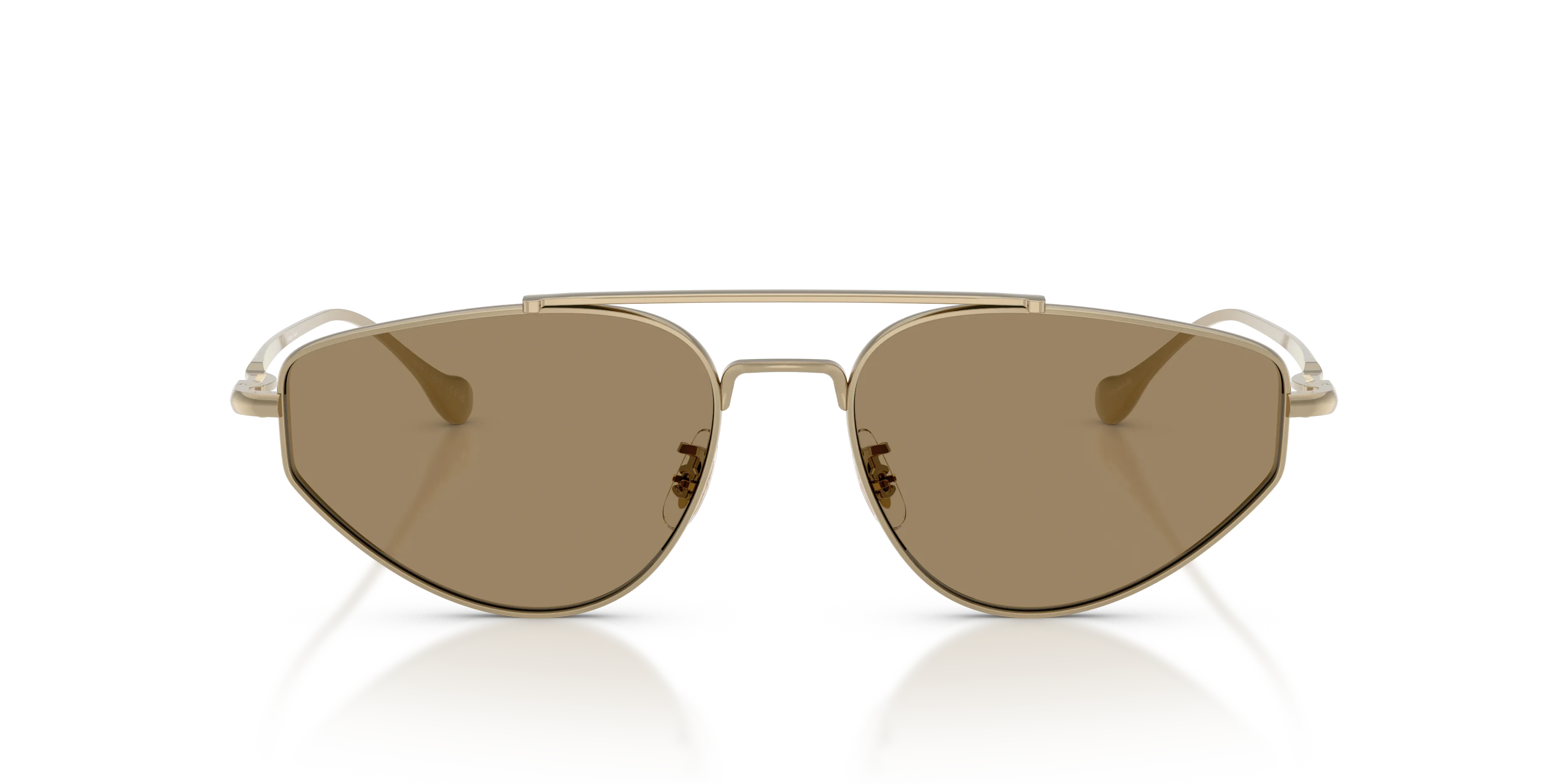 Oliver Peoples x Jil Sander OV1371ST EDITION 5 503553 Occhiali da sole Titanio Oro Geometrica Normale - immagine 3