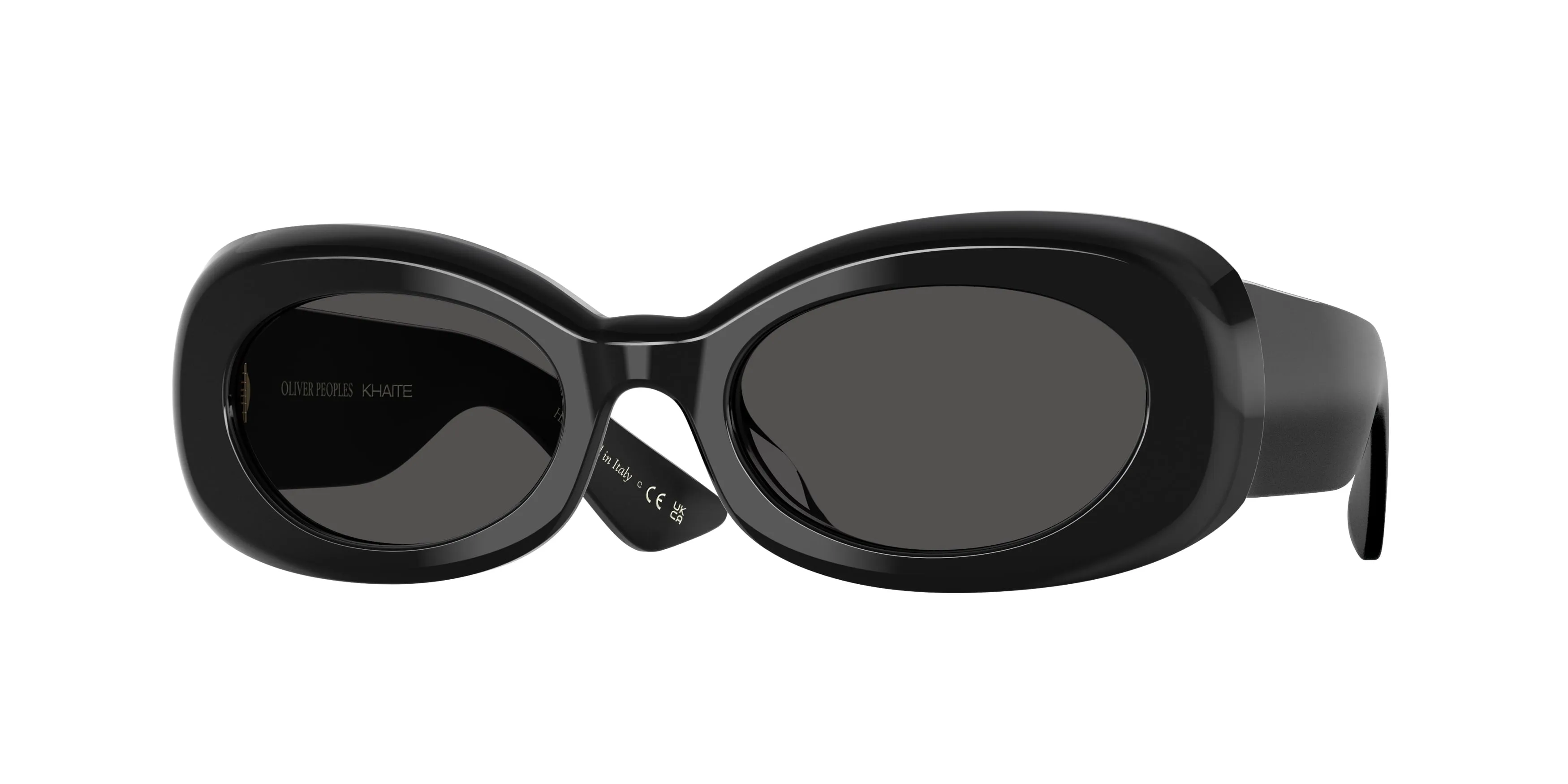 Oliver Peoples OV5606SU 1992C 100587 Occhiali da sole Acetato Nero Grigio Rotonda Normale - immagine 1