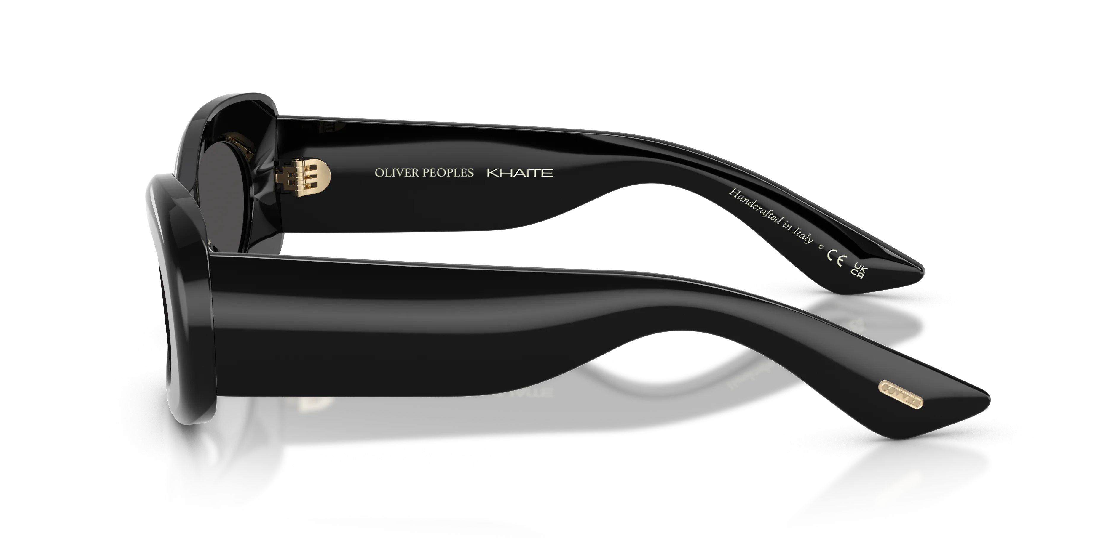 Oliver Peoples OV5606SU 1992C 100587 Occhiali da sole Acetato Nero Grigio Rotonda Normale - immagine 4