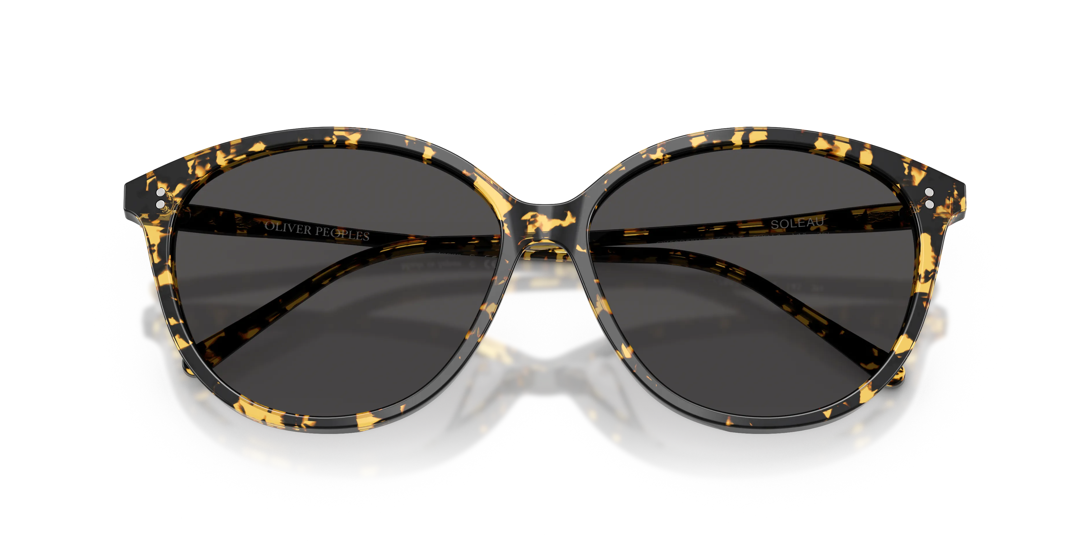 Oliver Peoples OV5605SU SOLEAU 177887 Occhiali da sole Acetato Tartaruga Grigio Farfalla Normale - immagine 2