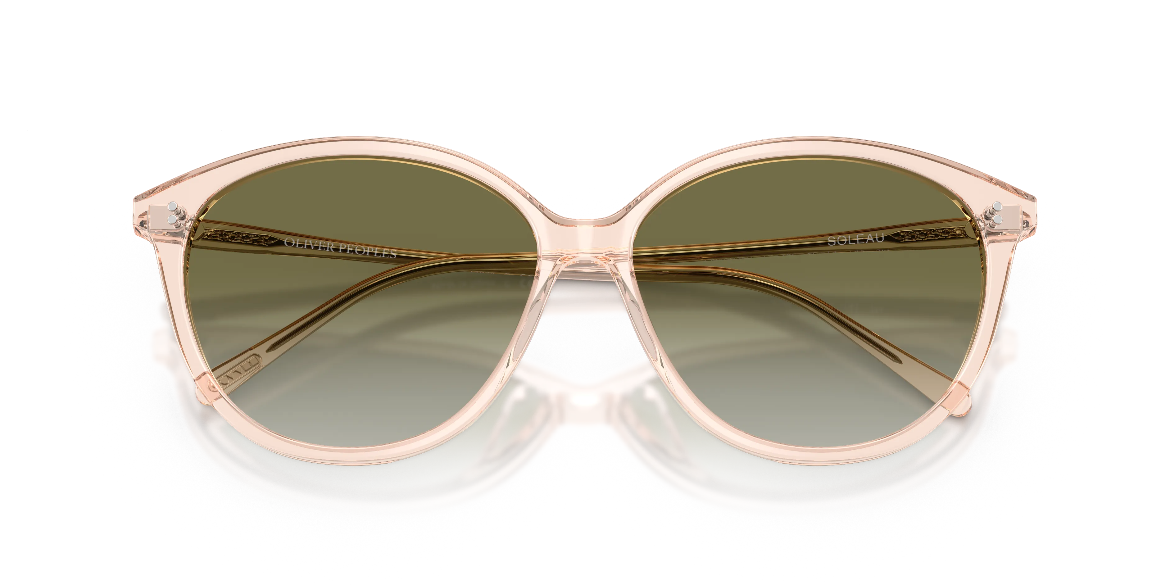 Oliver Peoples OV5605SU SOLEAU 17438E Occhiali da sole Acetato Rosso Verde Farfalla Normale Sfumato - immagine 2