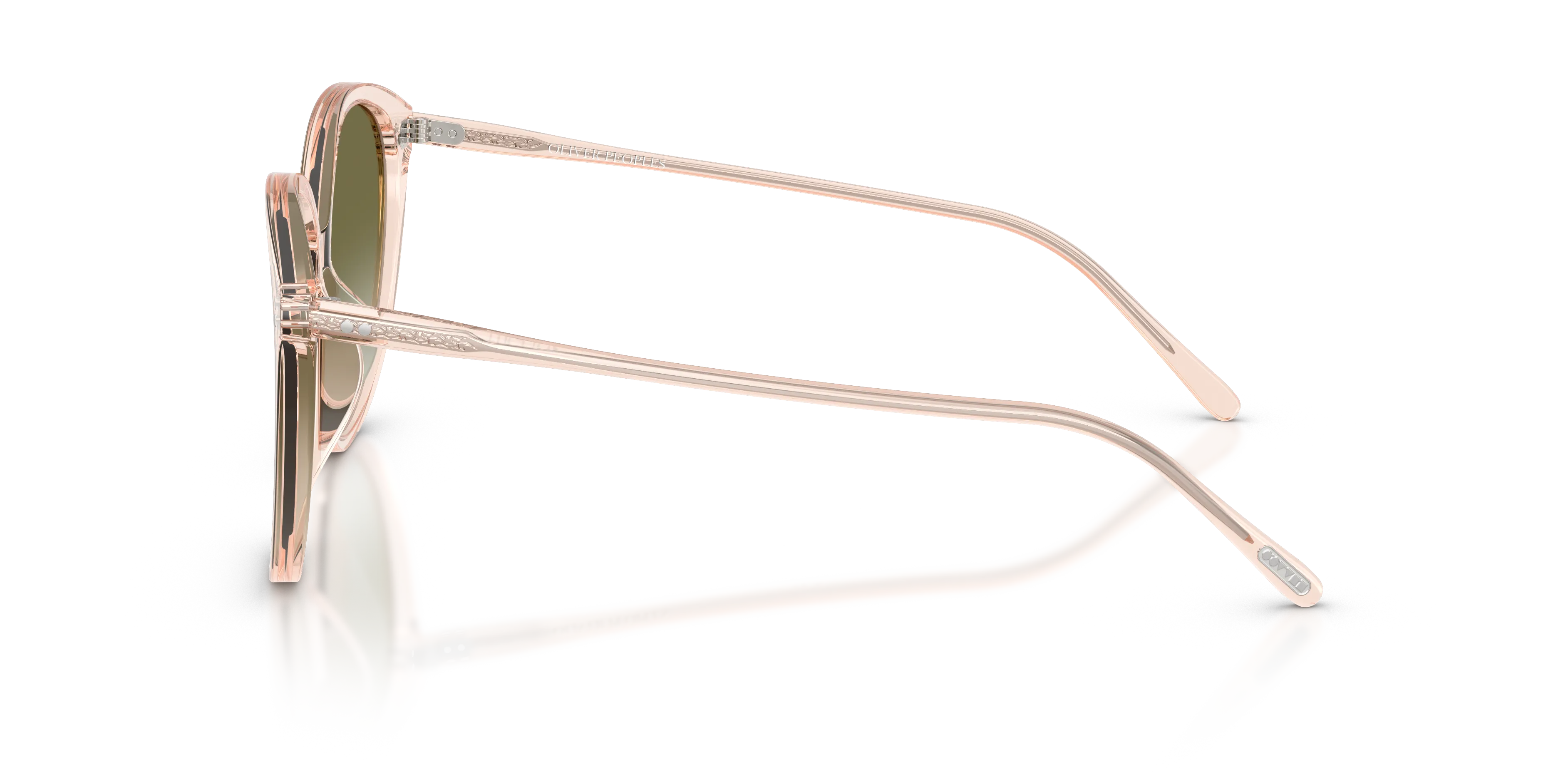 Oliver Peoples OV5605SU SOLEAU 17438E Occhiali da sole Acetato Rosso Verde Farfalla Normale Sfumato - immagine 4