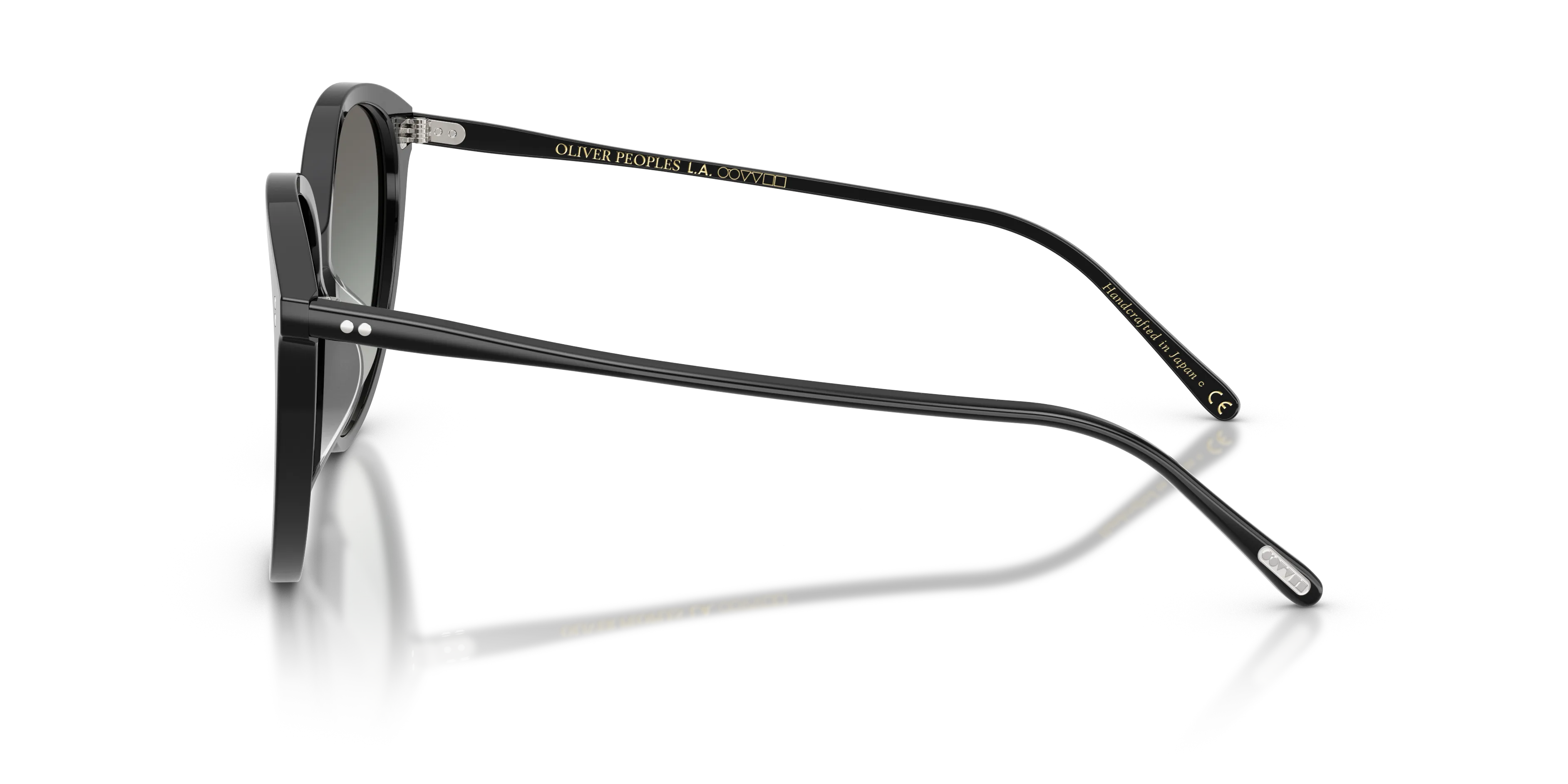 Oliver Peoples OV5605SU SOLEAU 173111 Occhiali da sole Acetato Nero Grigio Farfalla Normale Sfumato - immagine 4