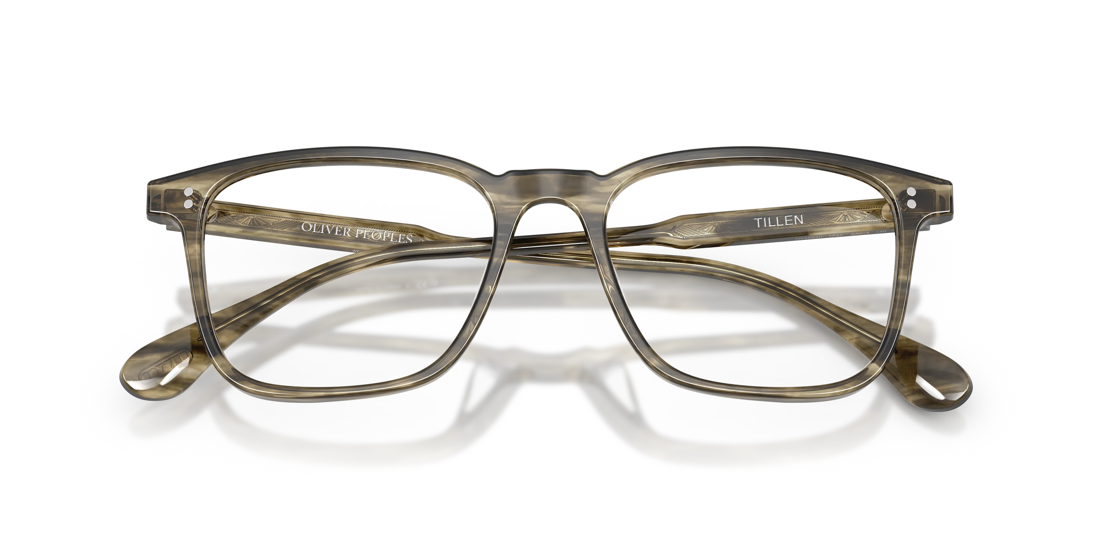 Oliver Peoples OV5603U TILLEN 1735 Montature da vista Acetato Verde Trasparente Squadrata Normale - immagine 2
