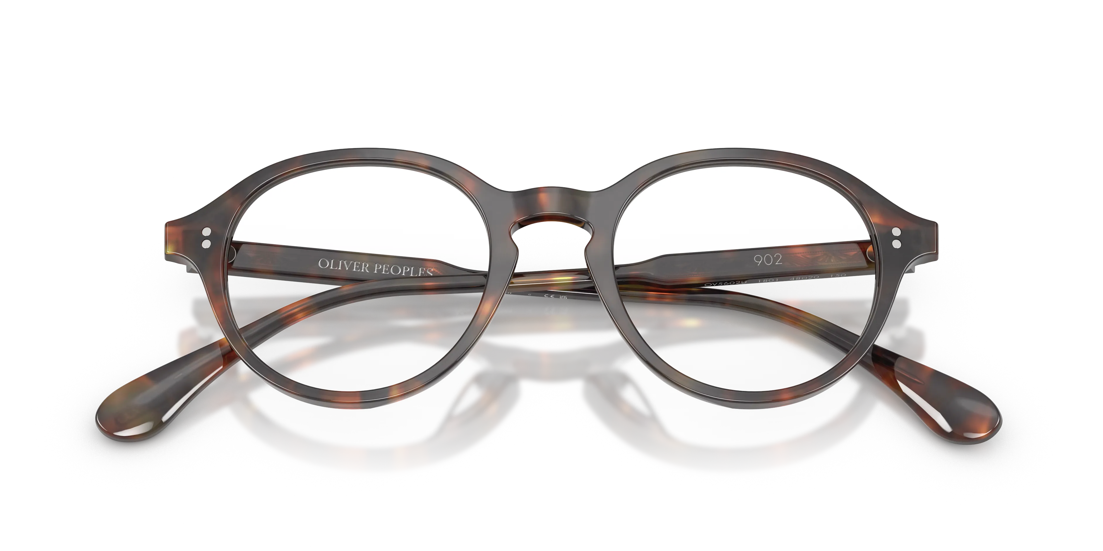 Oliver Peoples OV5602U 902 1801 Montature da vista Acetato Marrone Trasparente Pantos Normale - immagine 2