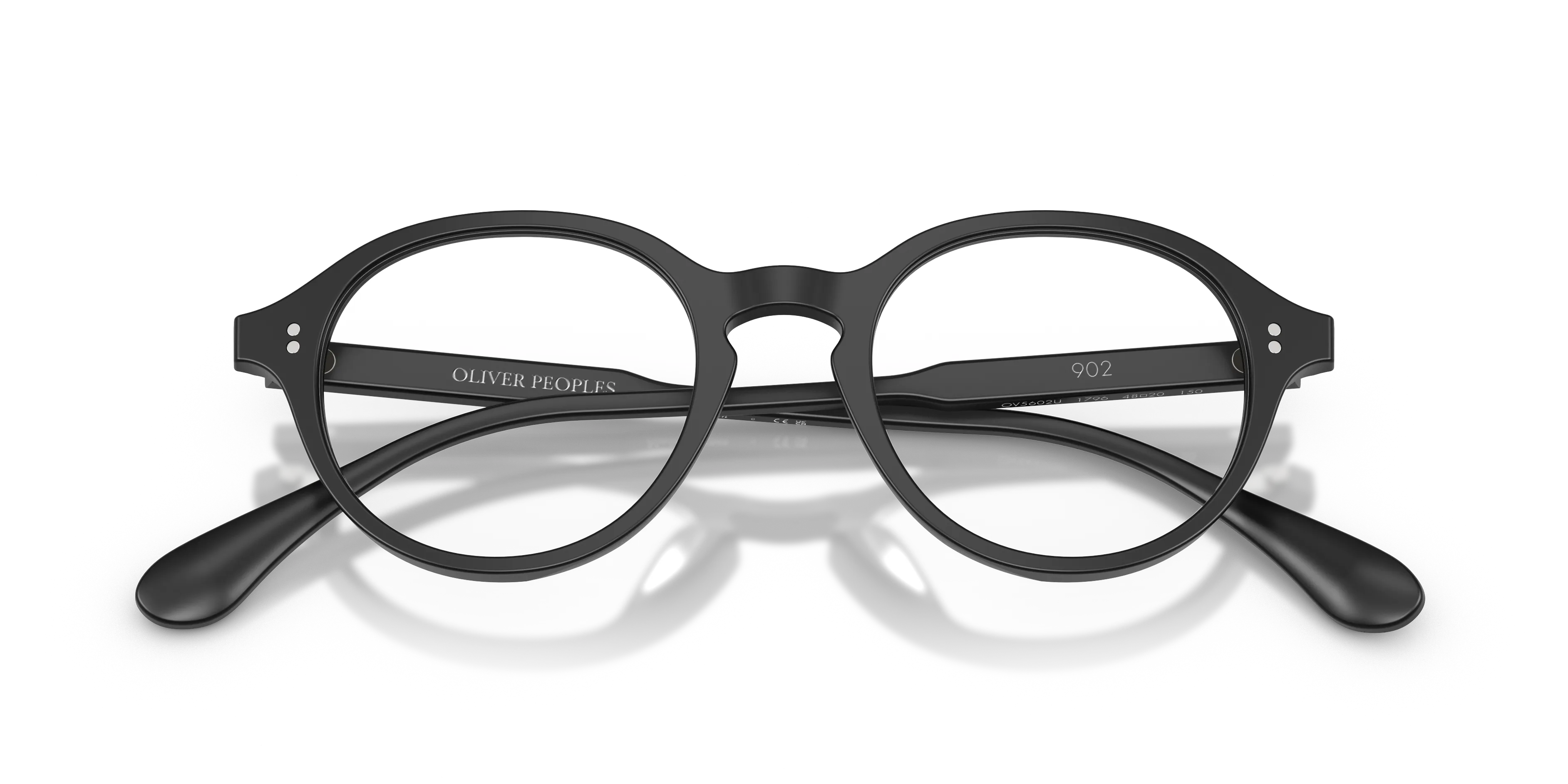 Oliver Peoples OV5602U 902 1796 Montature da vista Acetato Nero Trasparente Pantos Normale - immagine 2