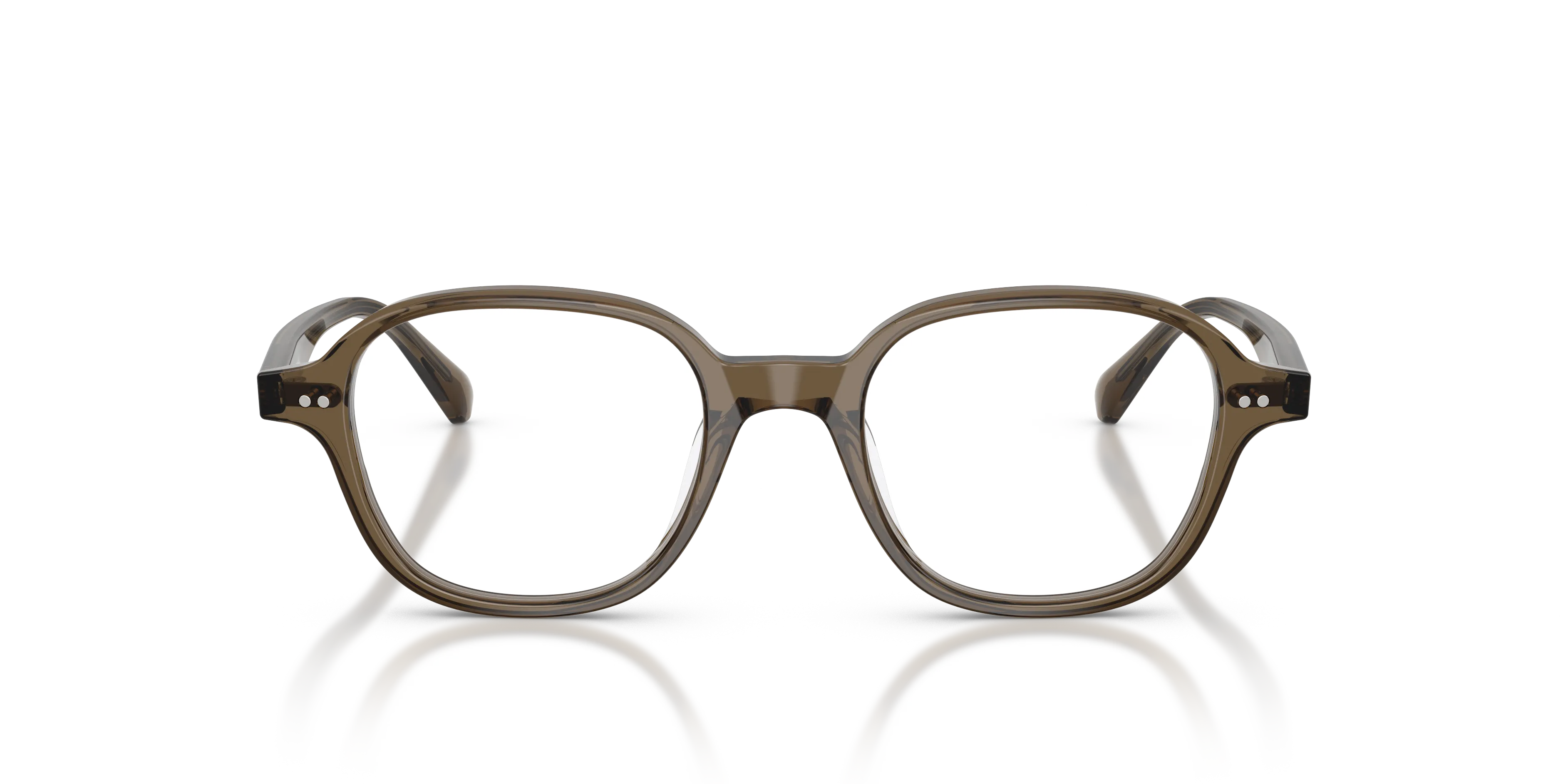 Oliver Peoples OV5599U MARNETT 1784 Montature da vista Acetato Marrone Trasparente Geometrica Normale - immagine 3