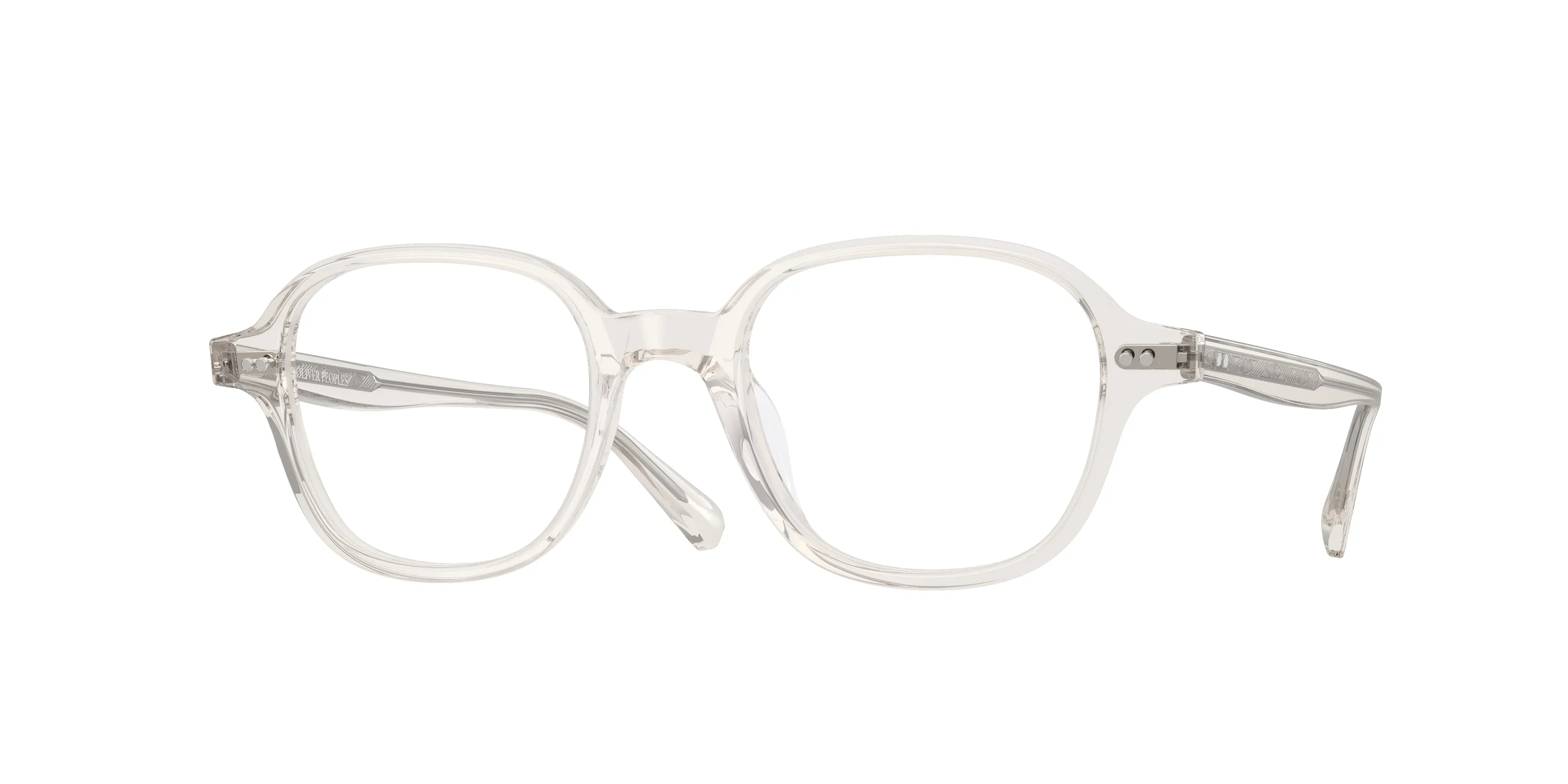 Oliver Peoples OV5599U MARNETT 1757 Montature da vista Acetato Grigio Trasparente Geometrica Normale - immagine 1
