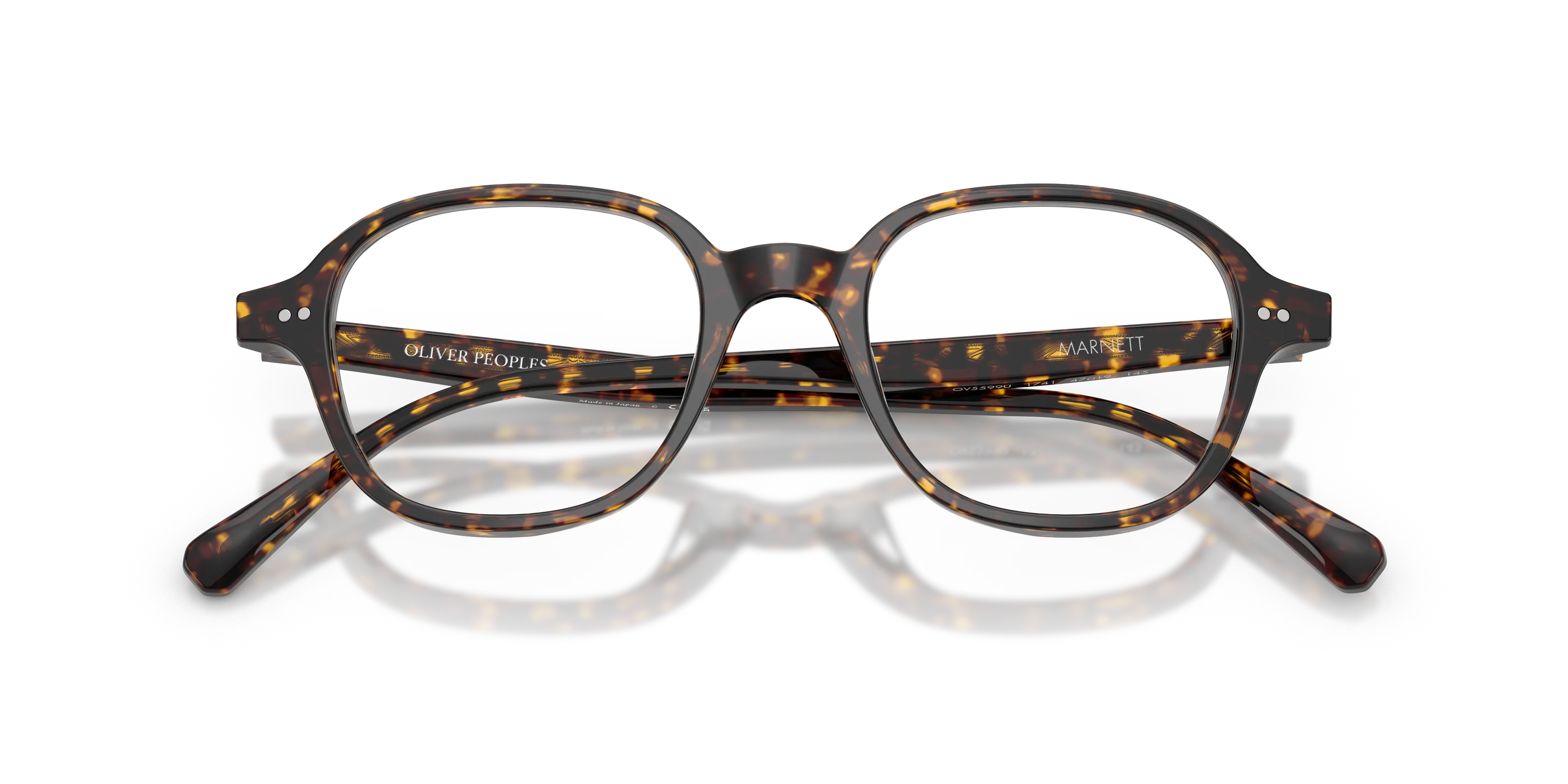 Oliver Peoples OV5599U MARNETT 1741 Montature da vista Acetato Tartaruga Trasparente Geometrica Normale - immagine 2