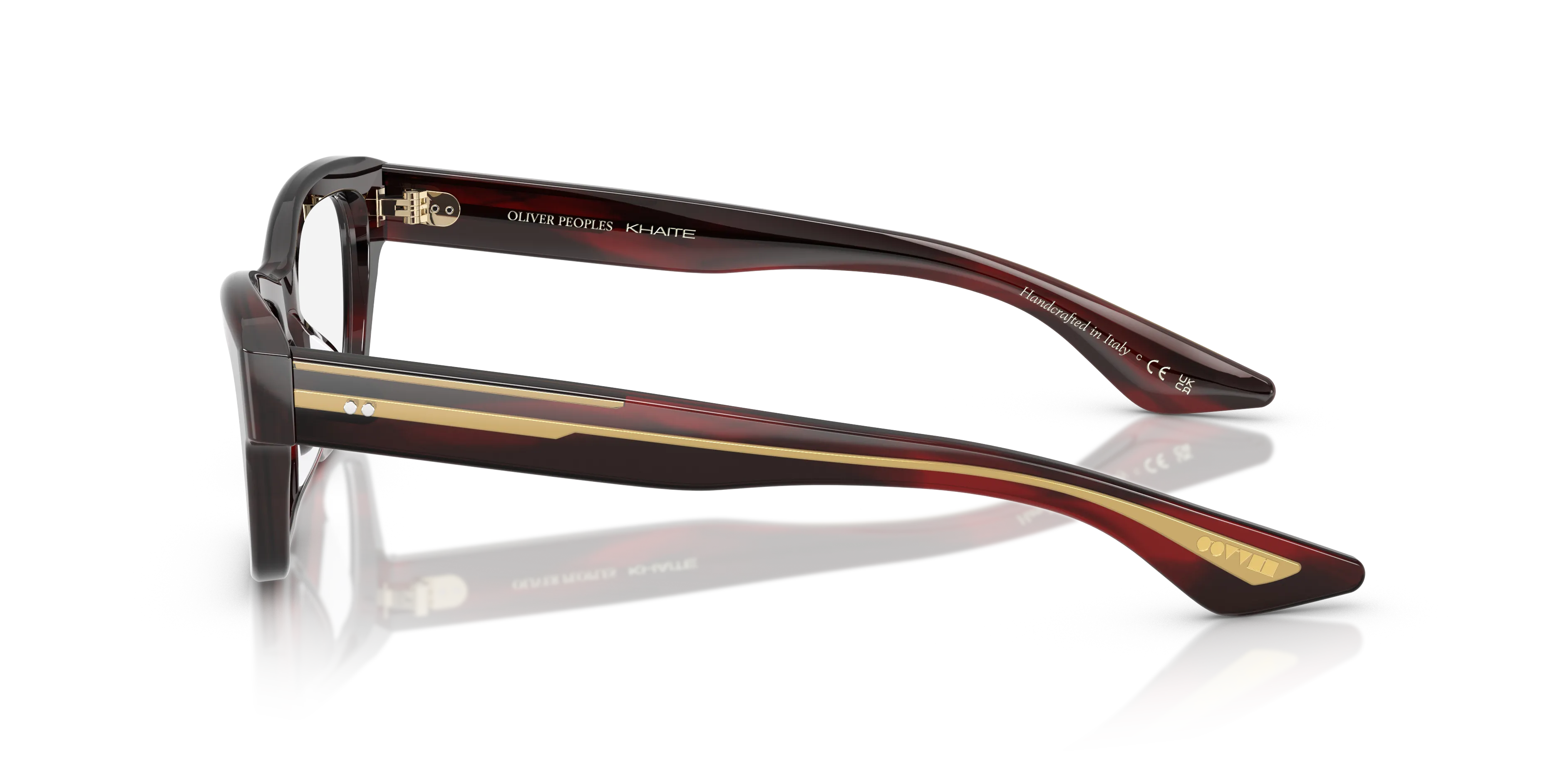 Oliver Peoples OV5585U 1953RX 1675 Montature da vista Acetato Rosso Trasparente Cat Eye Normale - immagine 4