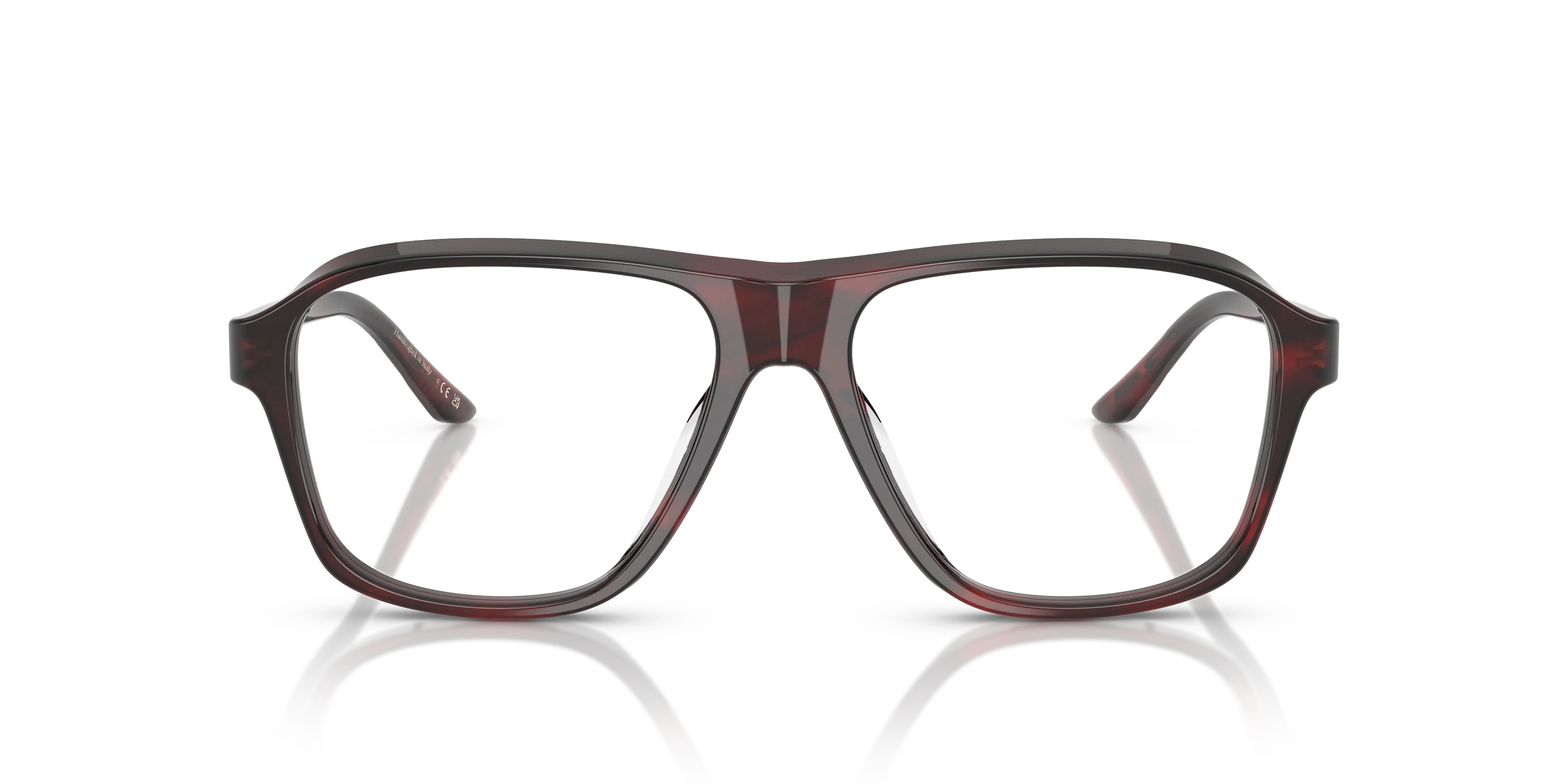 Oliver Peoples OV5584U 1978RX 1675 Montature da vista Acetato Rosso Trasparente Pilot Normale - immagine 3