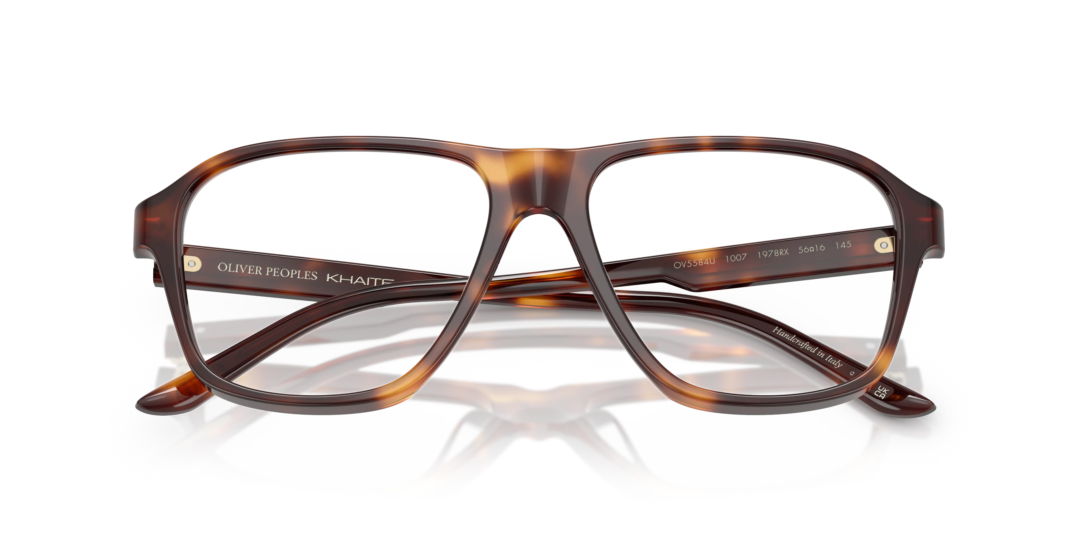 Oliver Peoples OV5584U 1978RX 1007 Montature da vista Acetato Tartaruga Trasparente Pilot Normale - immagine 2
