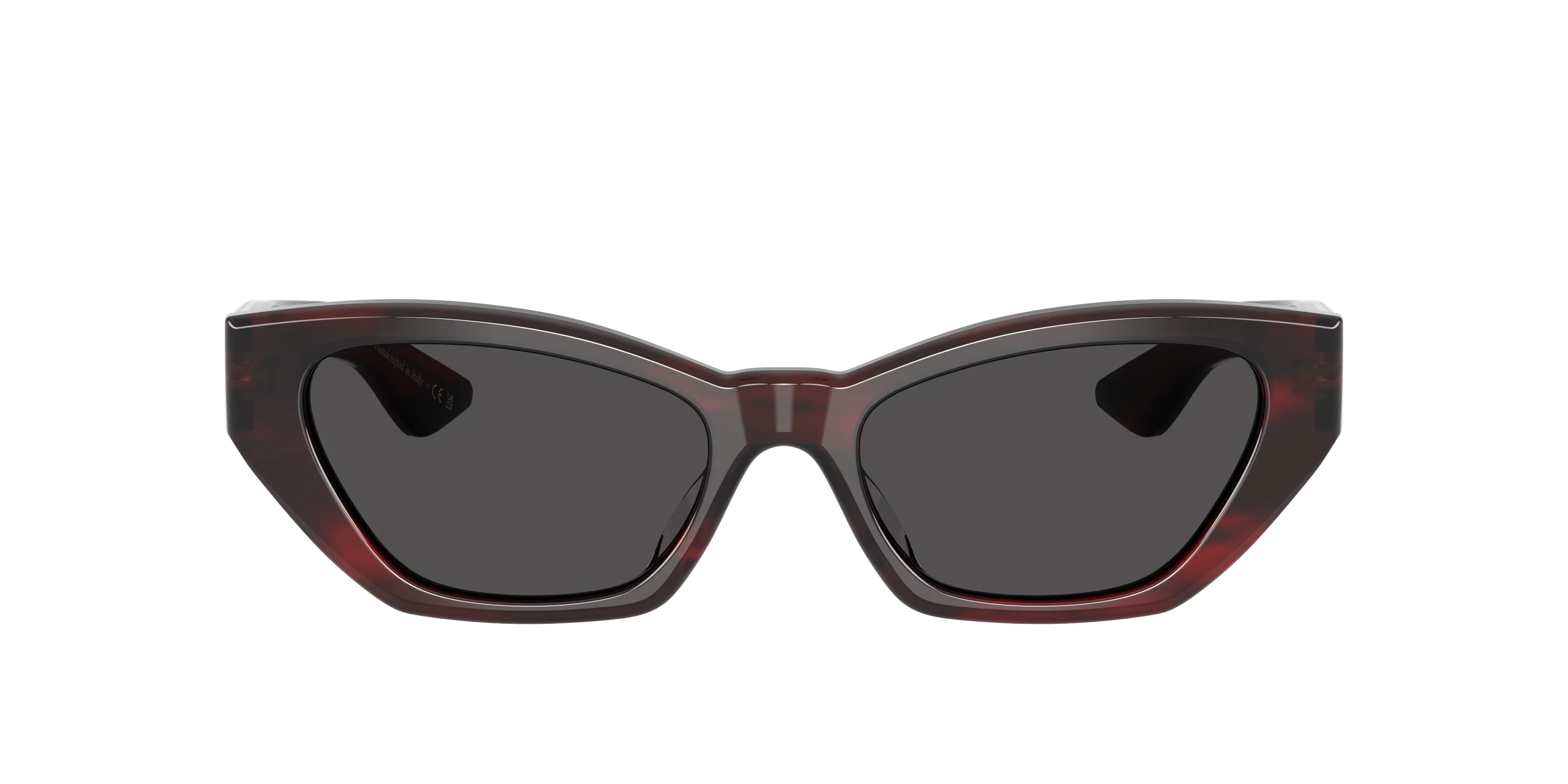 Oliver Peoples OV5582SU 1961C 167587 Occhiali da sole Acetato Rosso Grigio Cat Eye Normale - immagine 3