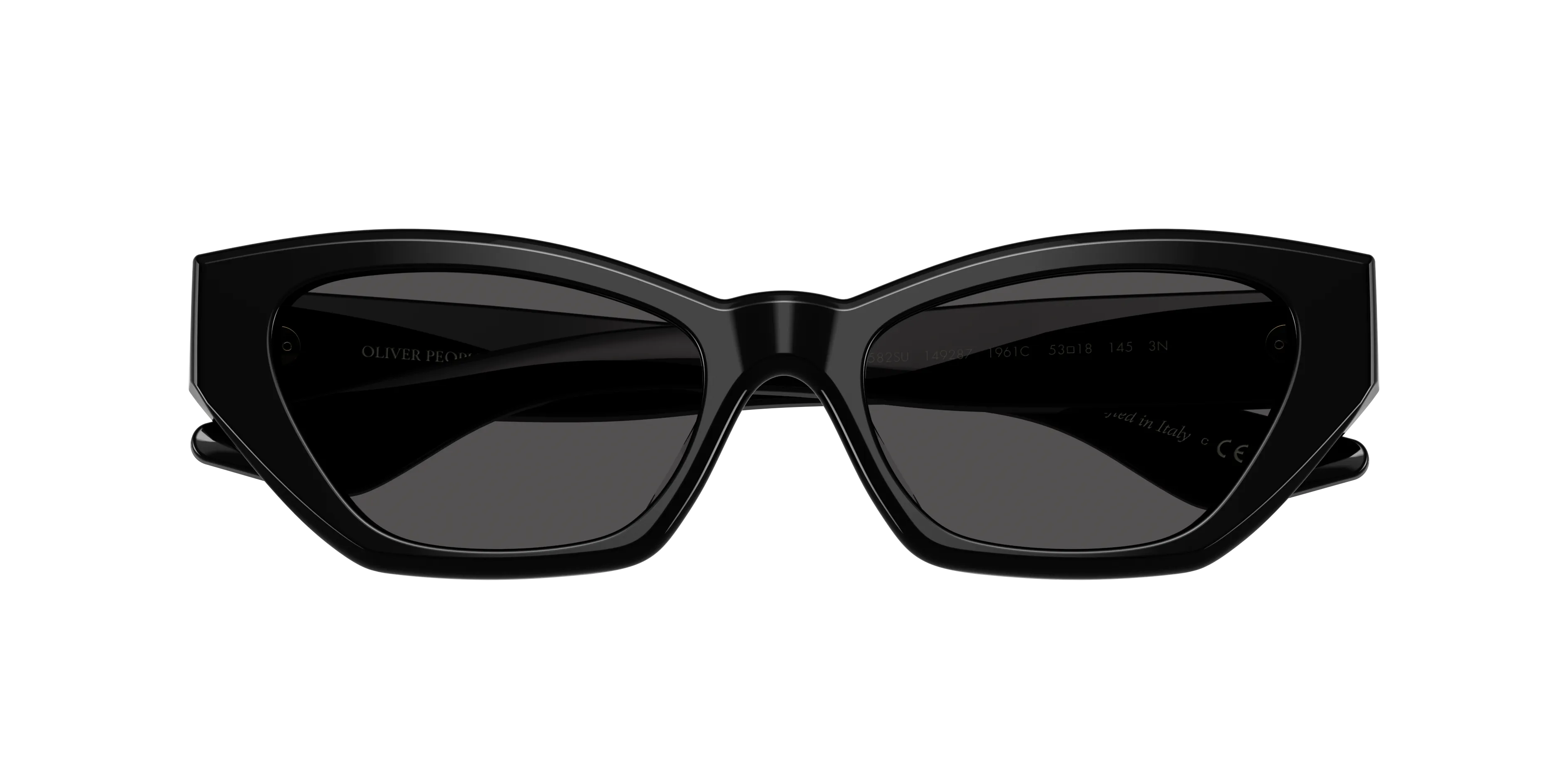 Oliver Peoples OV5582SU 1961C 149287 Occhiali da sole Acetato Nero Grigio Cat Eye Normale - immagine 2