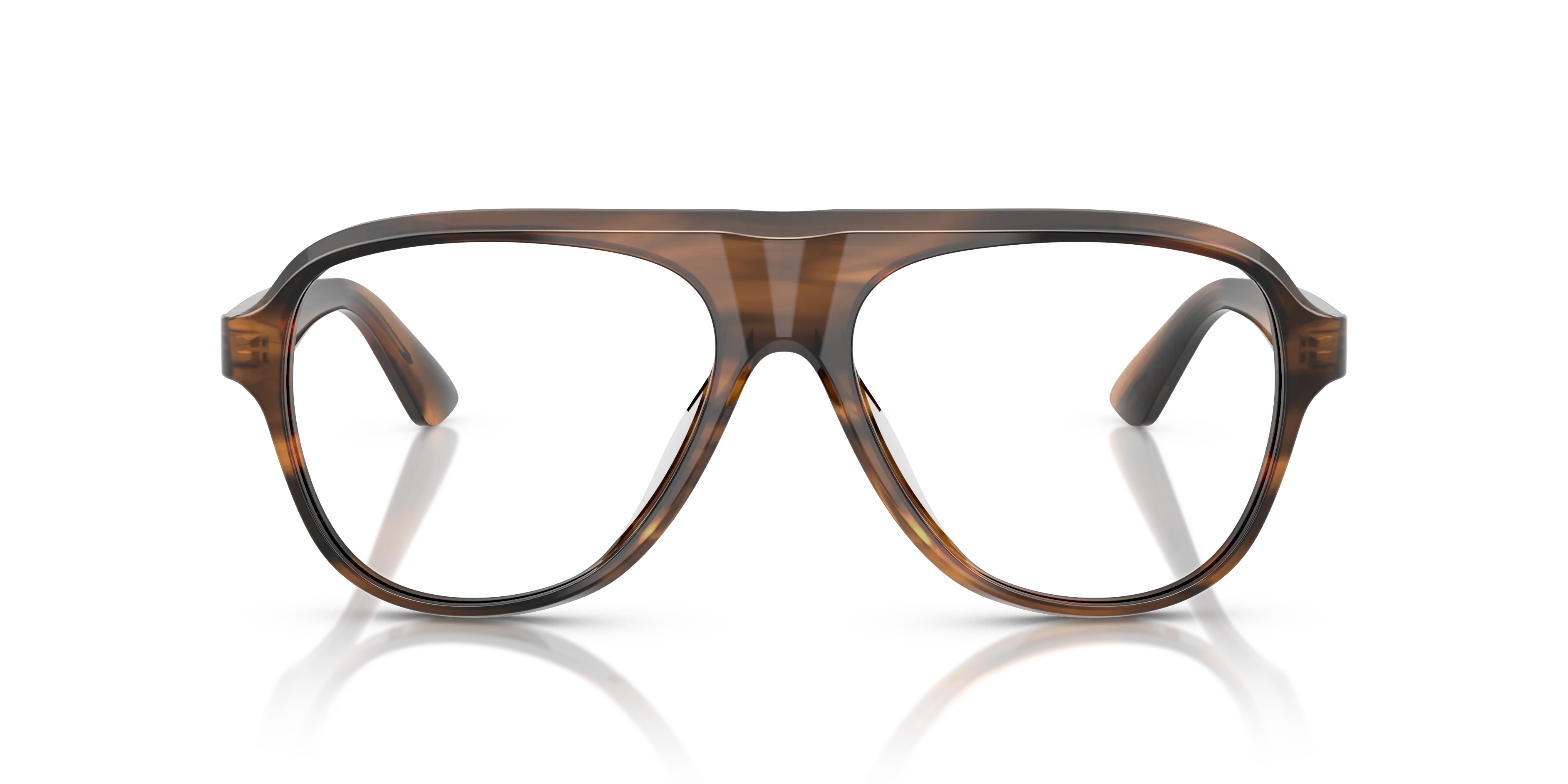 Oliver Peoples OV5581U PAUL NEWMAN 1724 Montature da vista Acetato Marrone Trasparente Pilot Normale - immagine 3