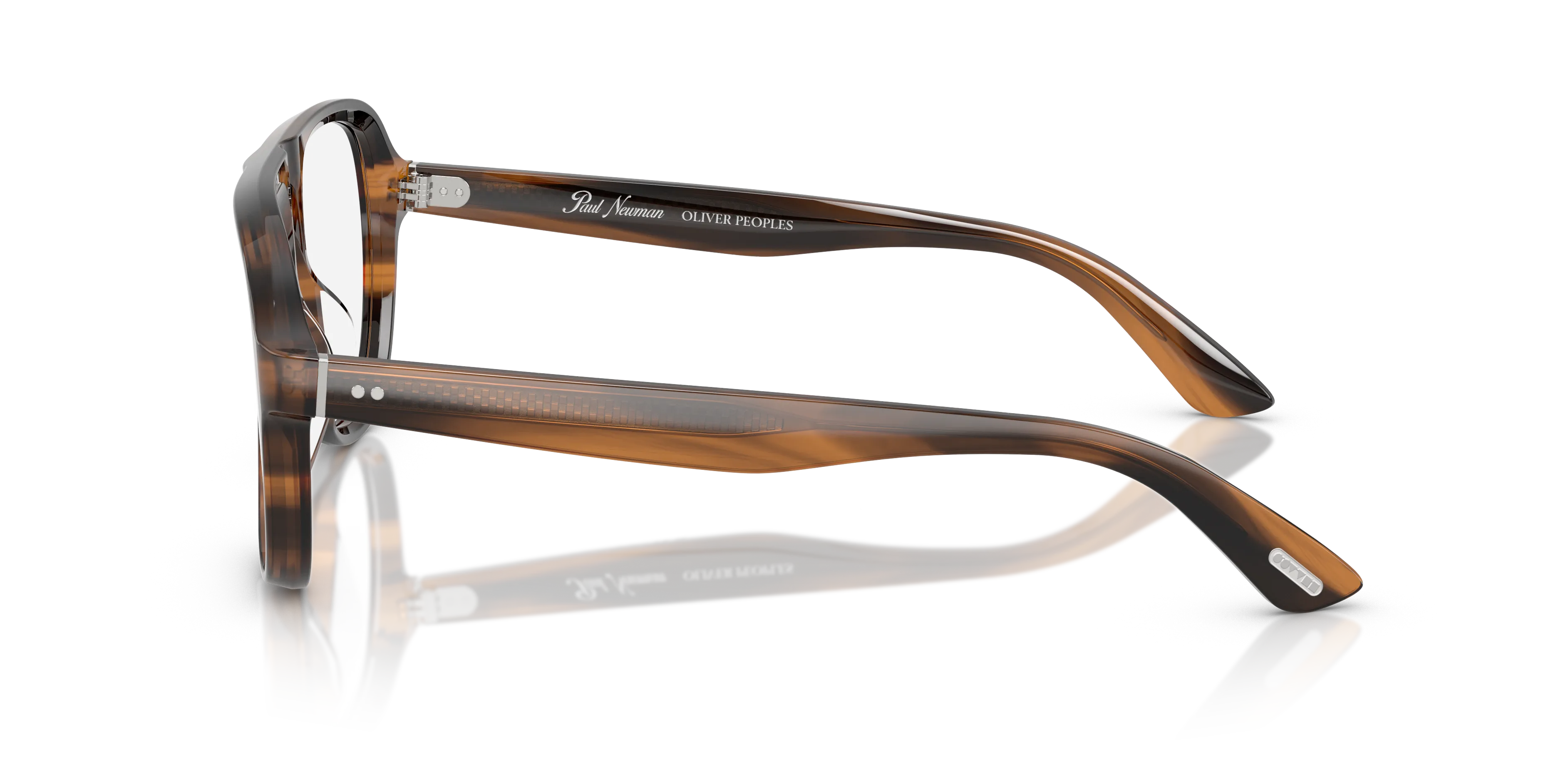 Oliver Peoples OV5581U PAUL NEWMAN 1724 Montature da vista Acetato Marrone Trasparente Pilot Normale - immagine 4