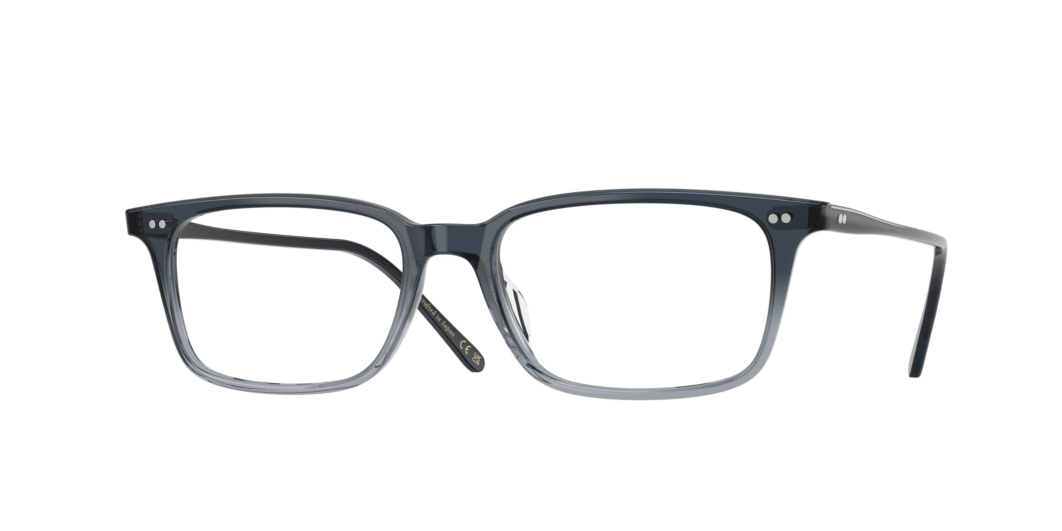 Oliver Peoples OV5579U NEYLAN 1777 Montature da vista Acetato Blu Trasparente Squadrata Normale - immagine 1
