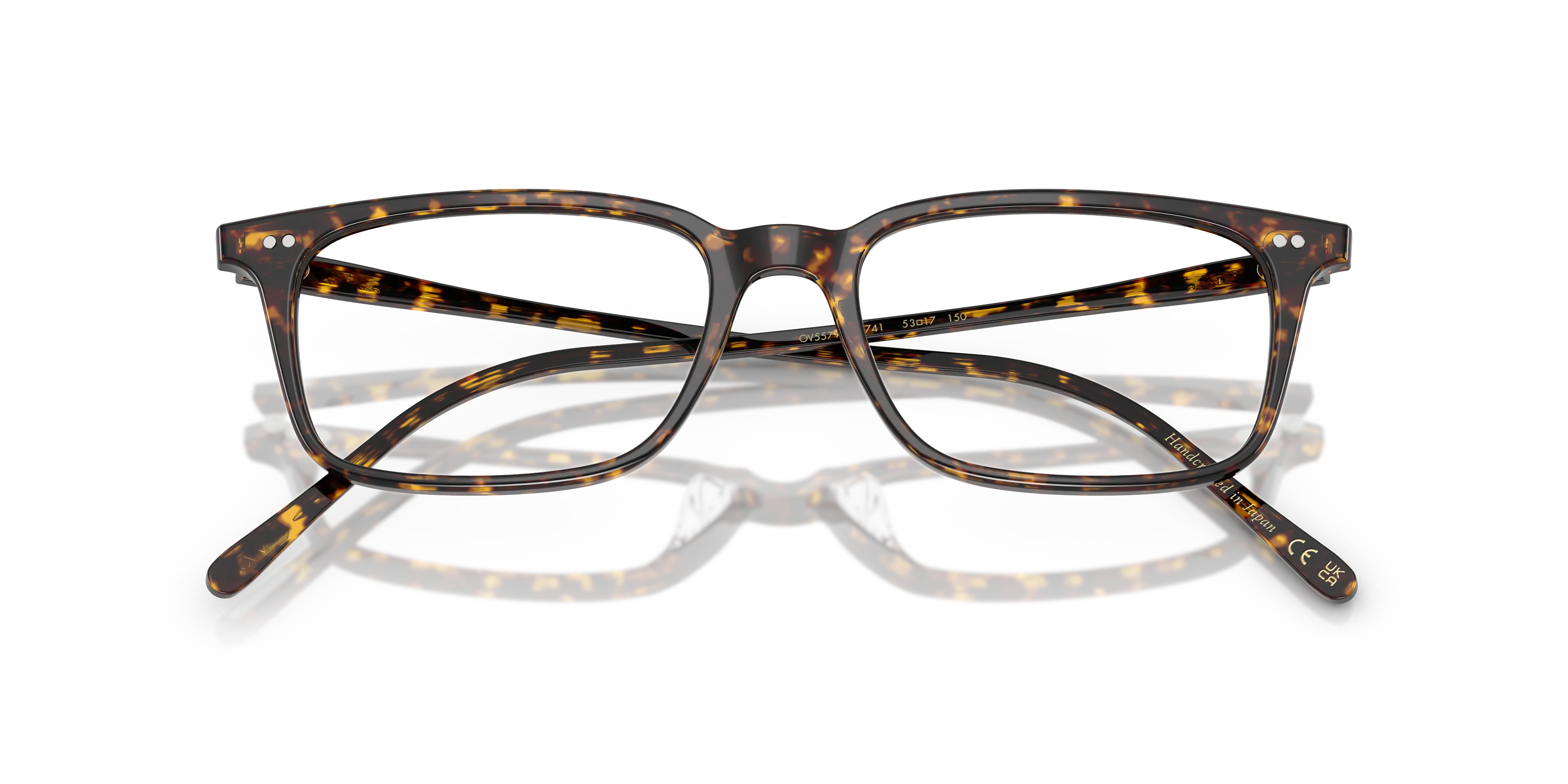 Oliver Peoples OV5579U NEYLAN 1741 Montature da vista Acetato Tartaruga Trasparente Squadrata Normale - immagine 2