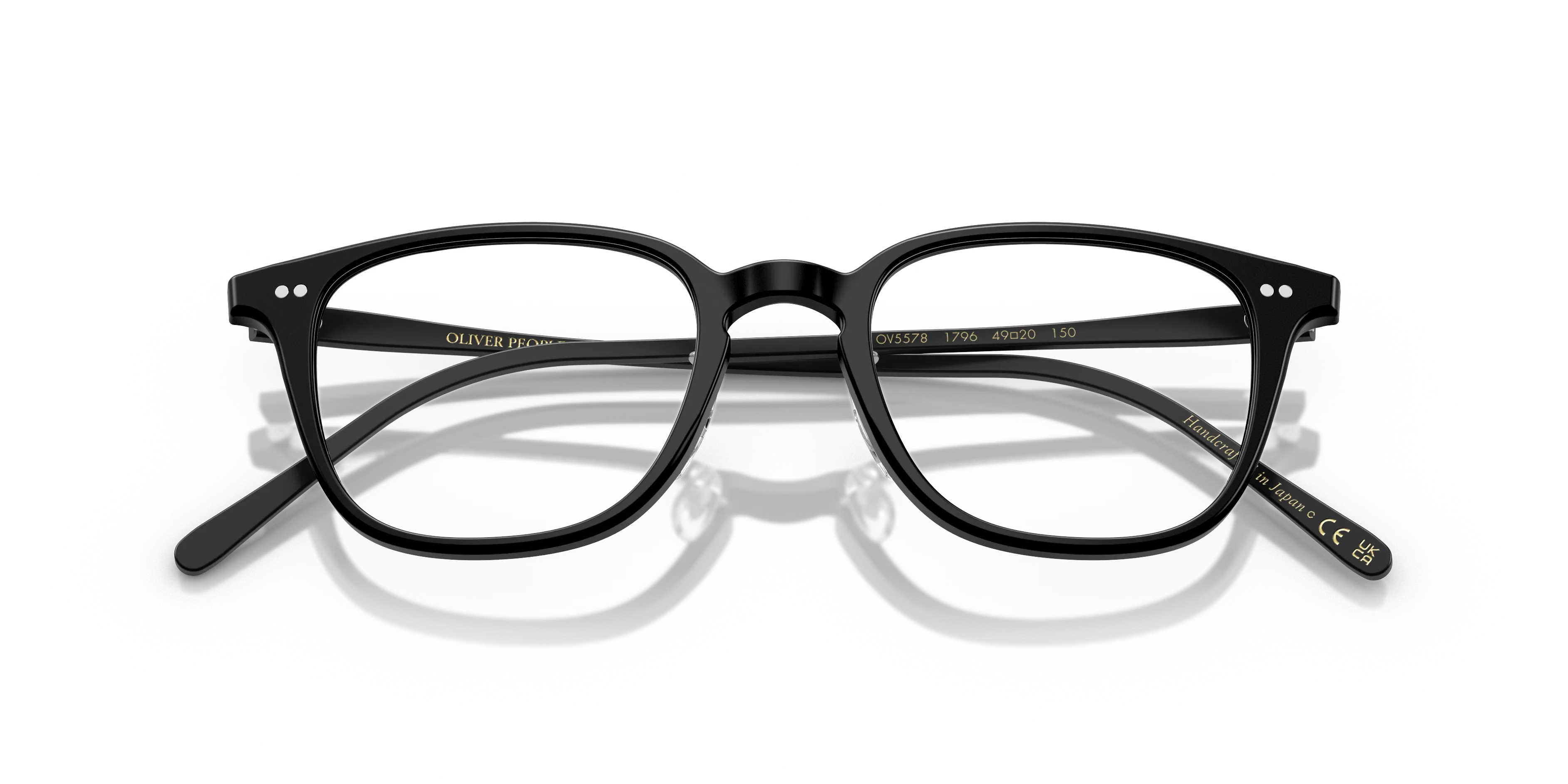 Oliver Peoples OV5578 SOBEL 1796 Montature da vista Acetato Nero Trasparente Squadrata Normale - immagine 2