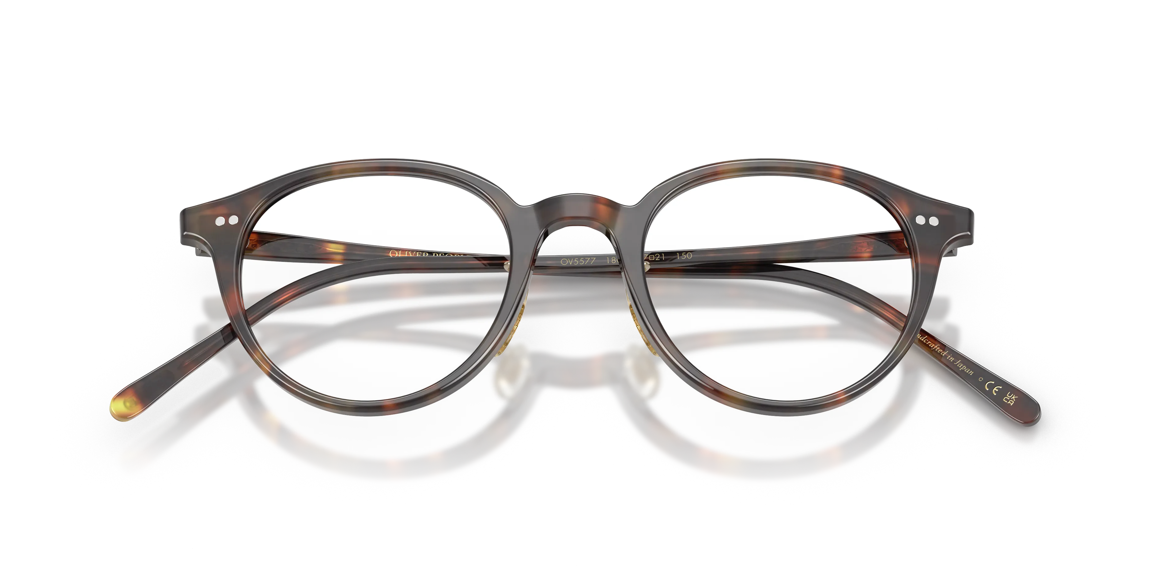 Oliver Peoples OV5577 SARELLE 1801 Montature da vista Acetato Tartaruga Trasparente Pantos Normale - immagine 2