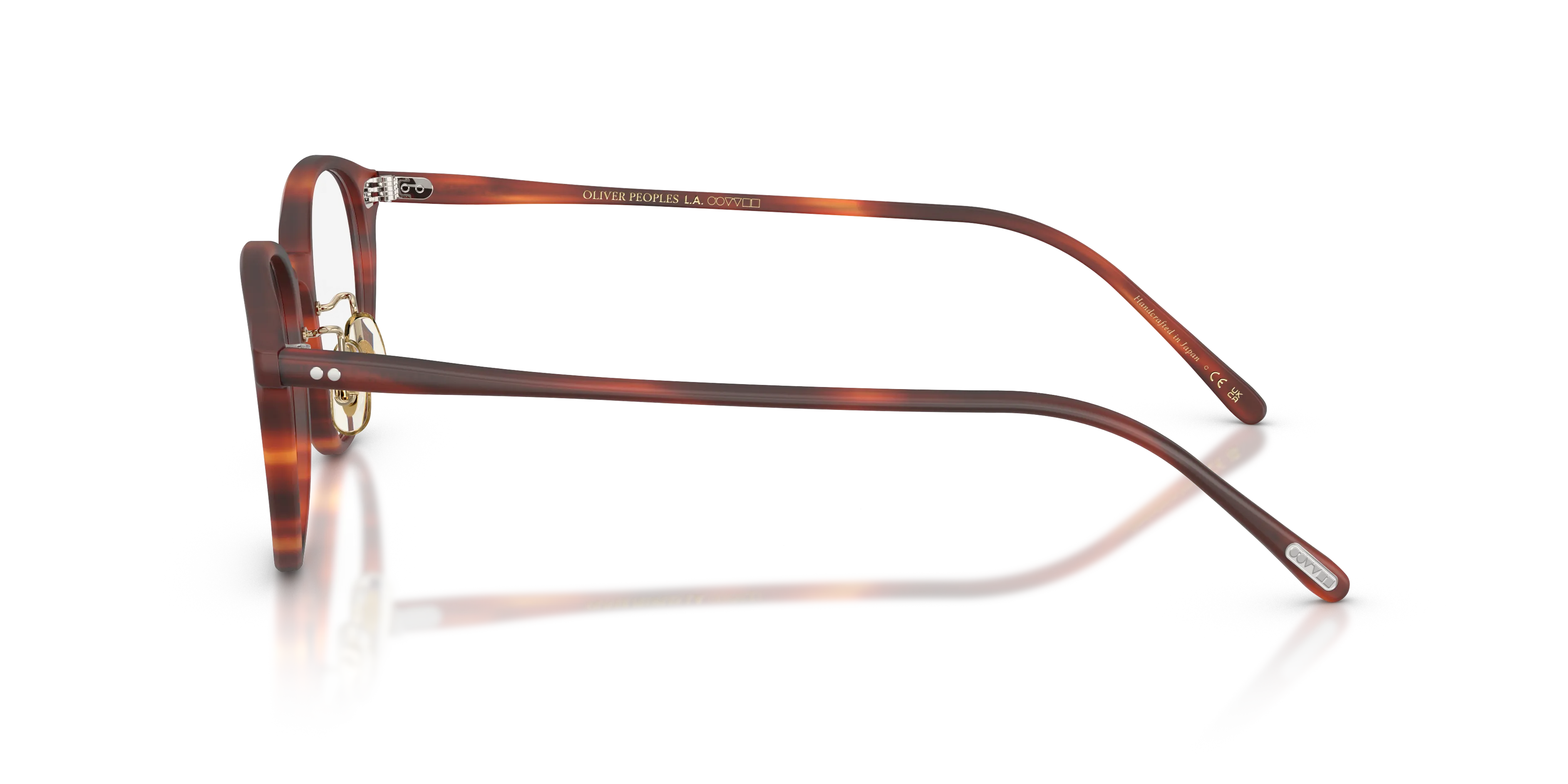 Oliver Peoples OV5577 SARELLE 1799 Montature da vista Acetato Marrone Trasparente Pantos Normale - immagine 4