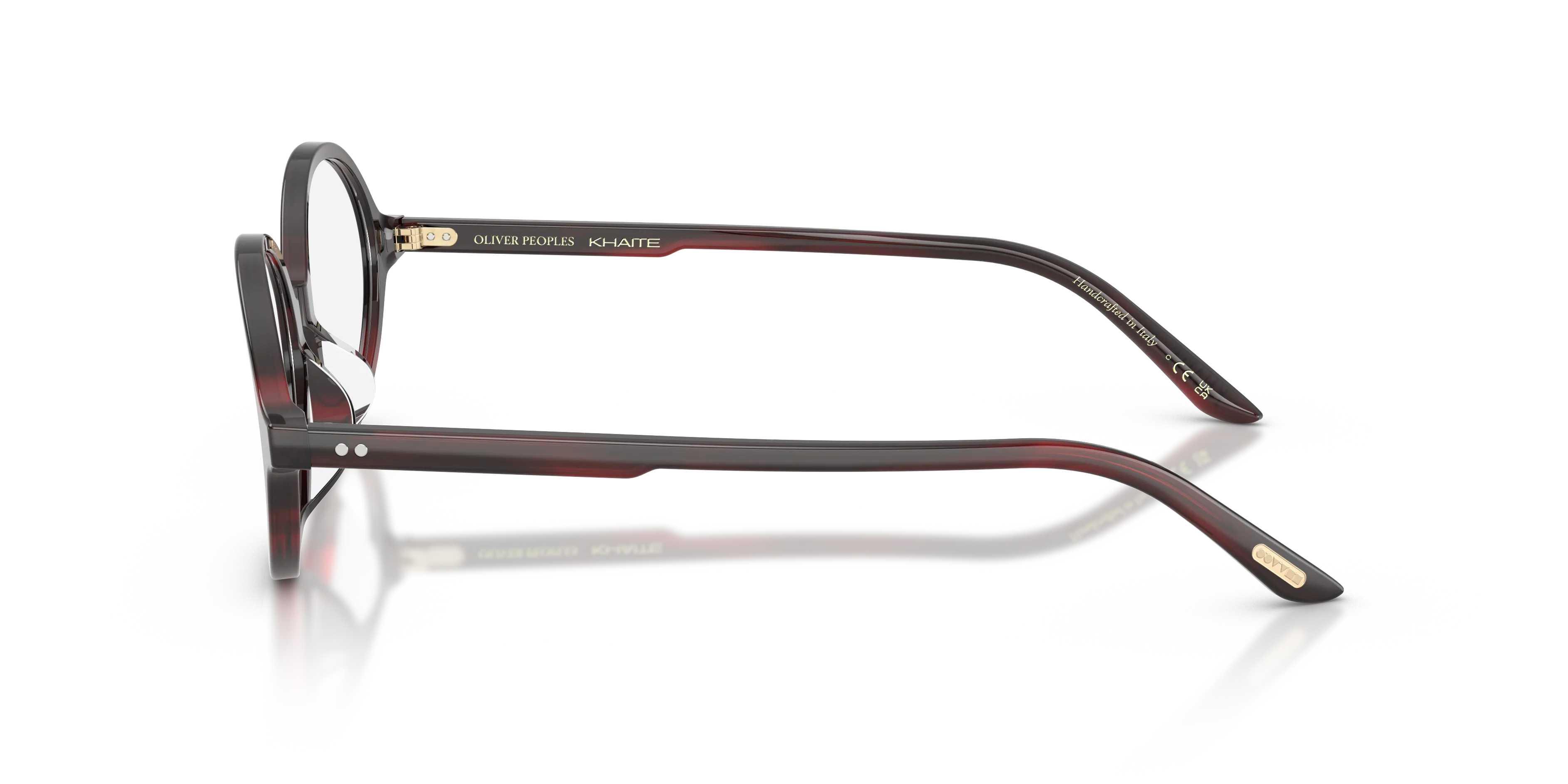 Oliver Peoples OV5574U 2000RX 1675 Montature da vista Acetato Rosso Trasparente Rotonda Normale - immagine 4
