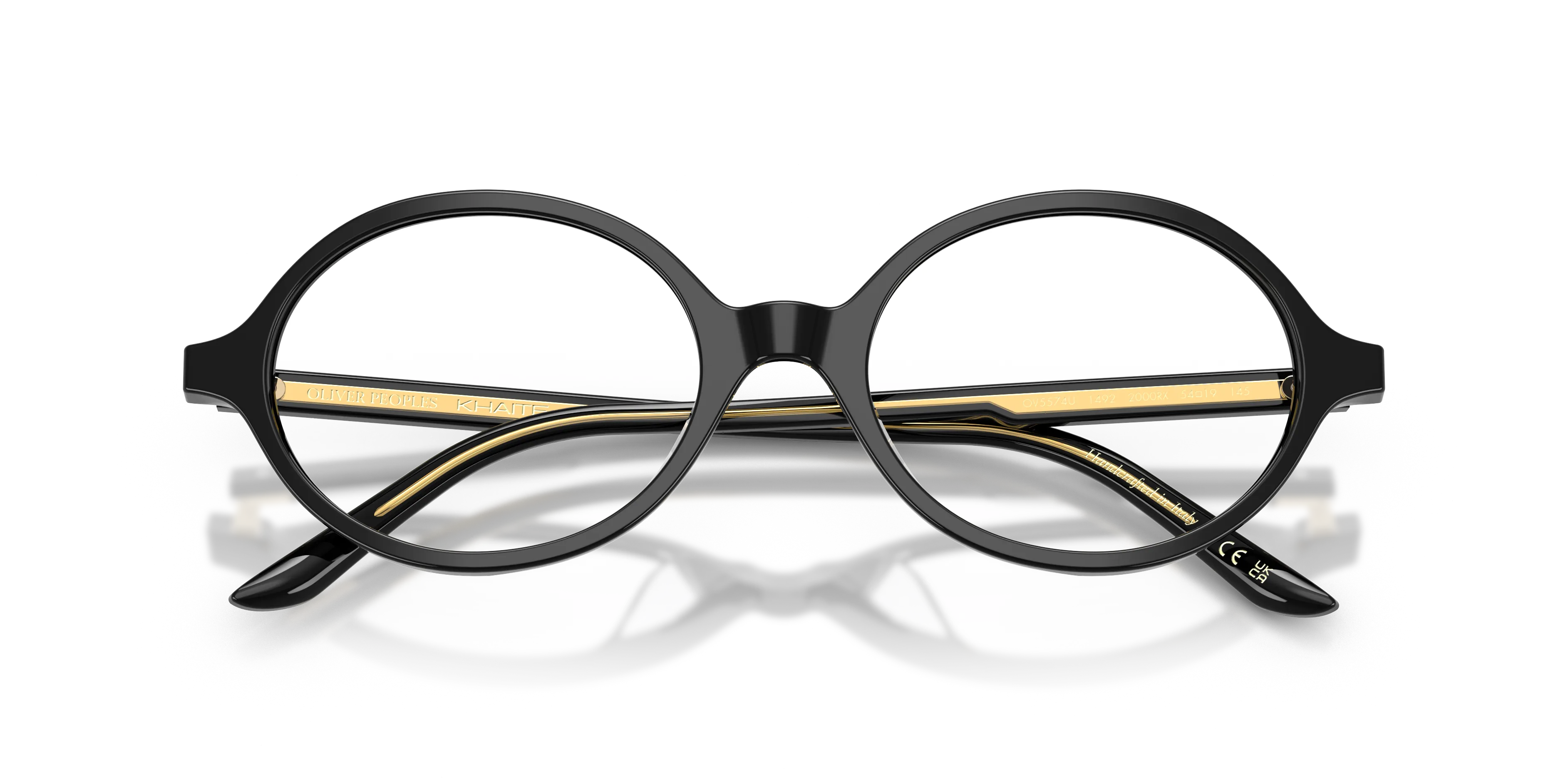 Oliver Peoples OV5574U 2000RX 1492 Montature da vista Acetato Nero Trasparente Rotonda Normale - immagine 2