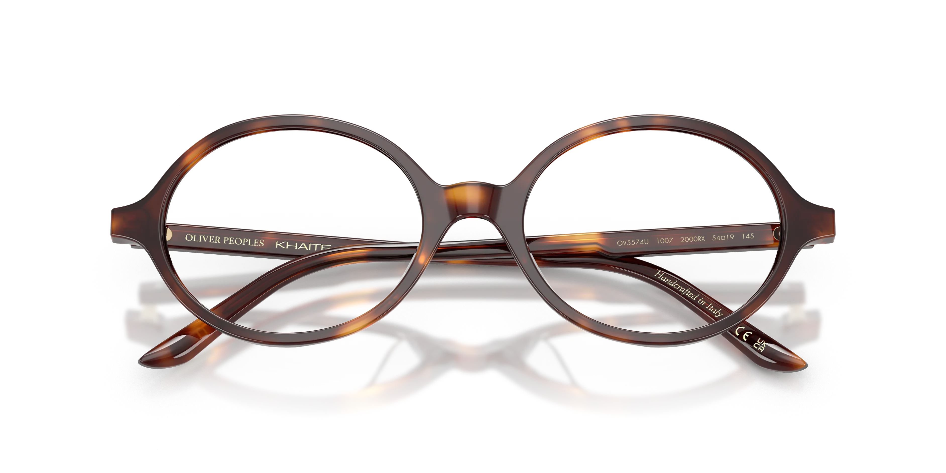 Oliver Peoples OV5574U 2000RX 1007 Montature da vista Acetato Tartaruga Trasparente Rotonda Normale - immagine 2