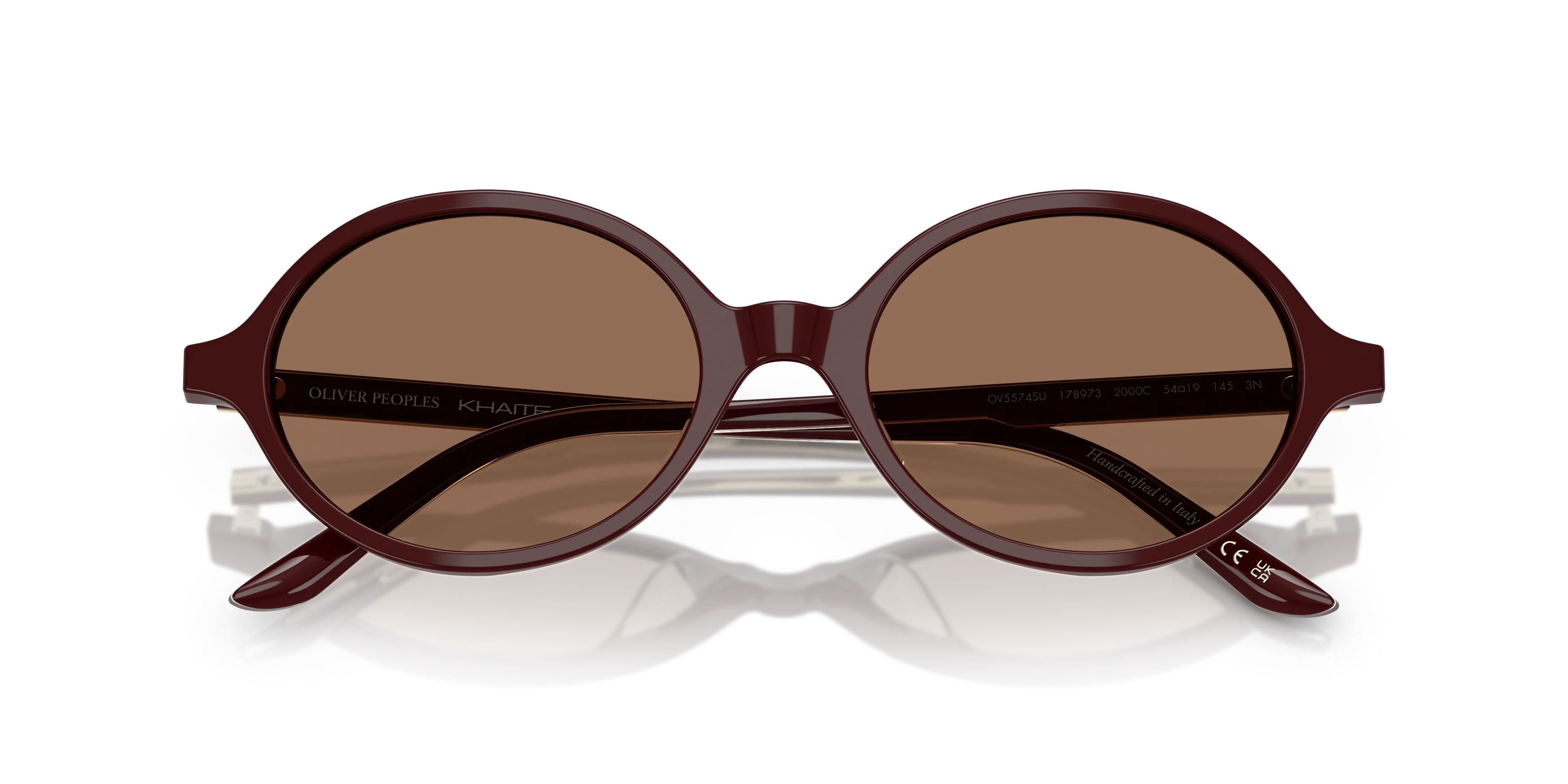 Oliver Peoples OV5574SU 2000C 178973 Occhiali da sole Acetato Viola Marrone Rotonda Normale - immagine 2