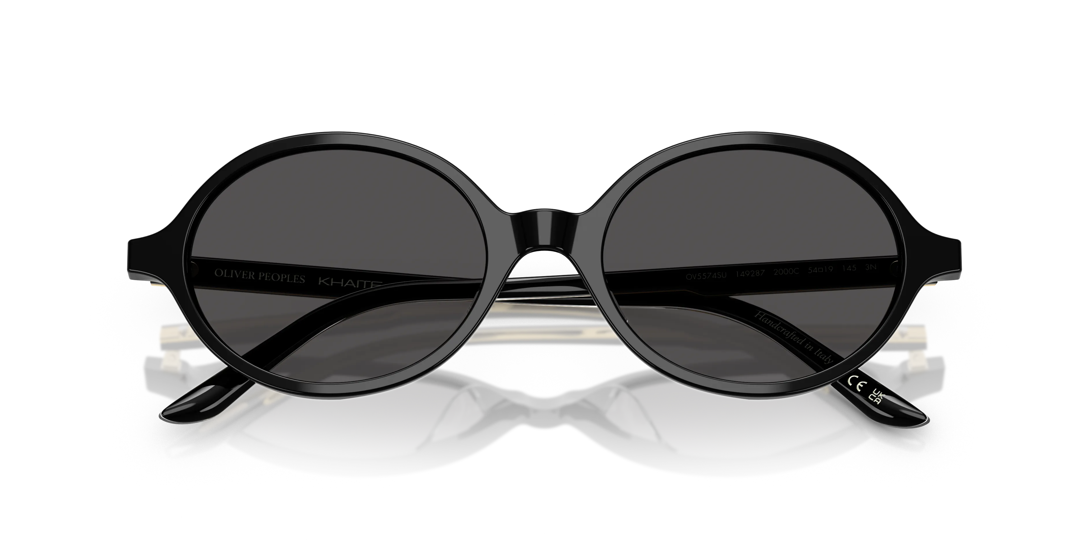 Oliver Peoples OV5574SU 2000C 149287 Occhiali da sole Acetato Nero Grigio Rotonda Normale - immagine 2