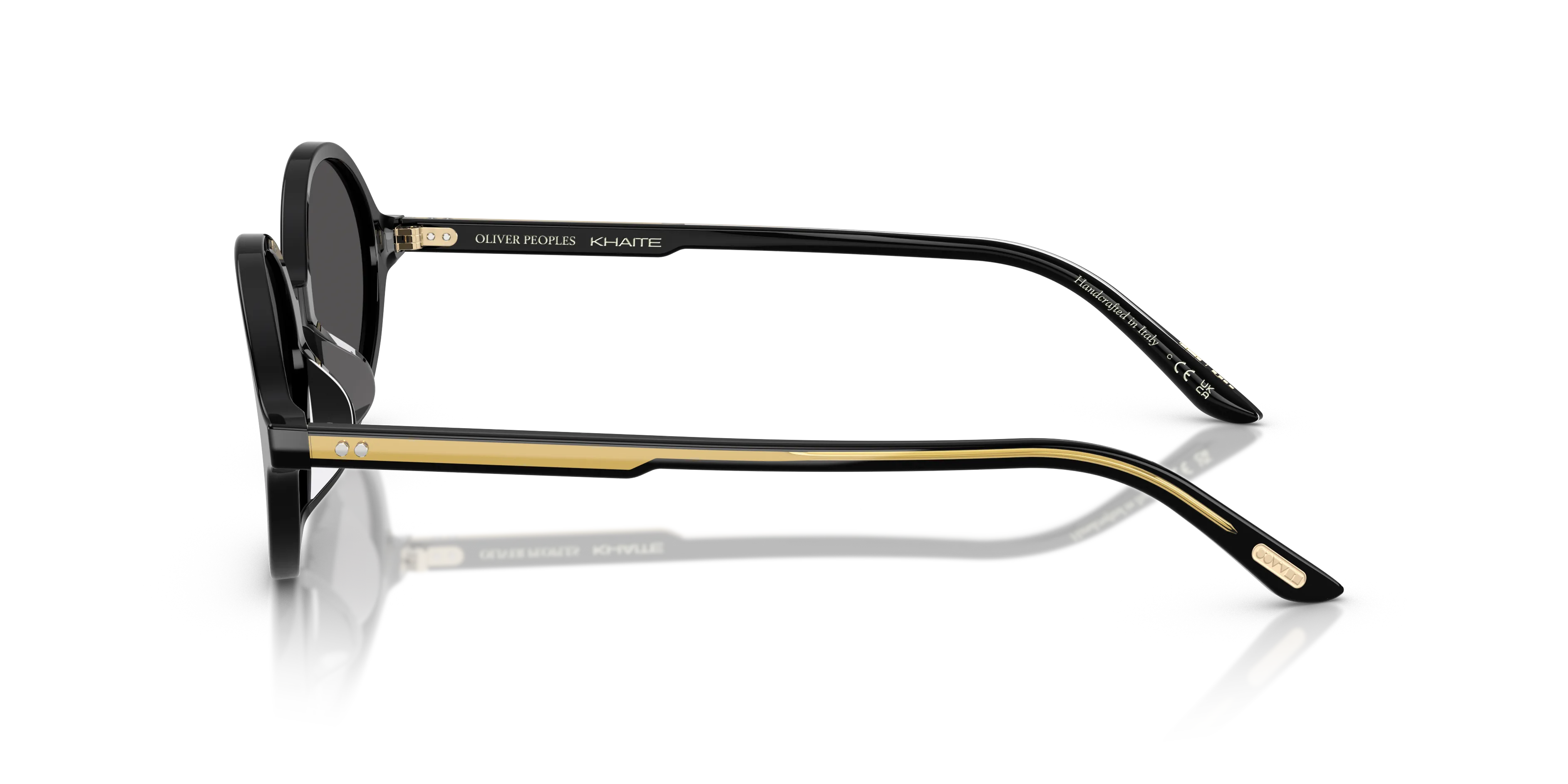Oliver Peoples OV5574SU 2000C 149287 Occhiali da sole Acetato Nero Grigio Rotonda Normale - immagine 4