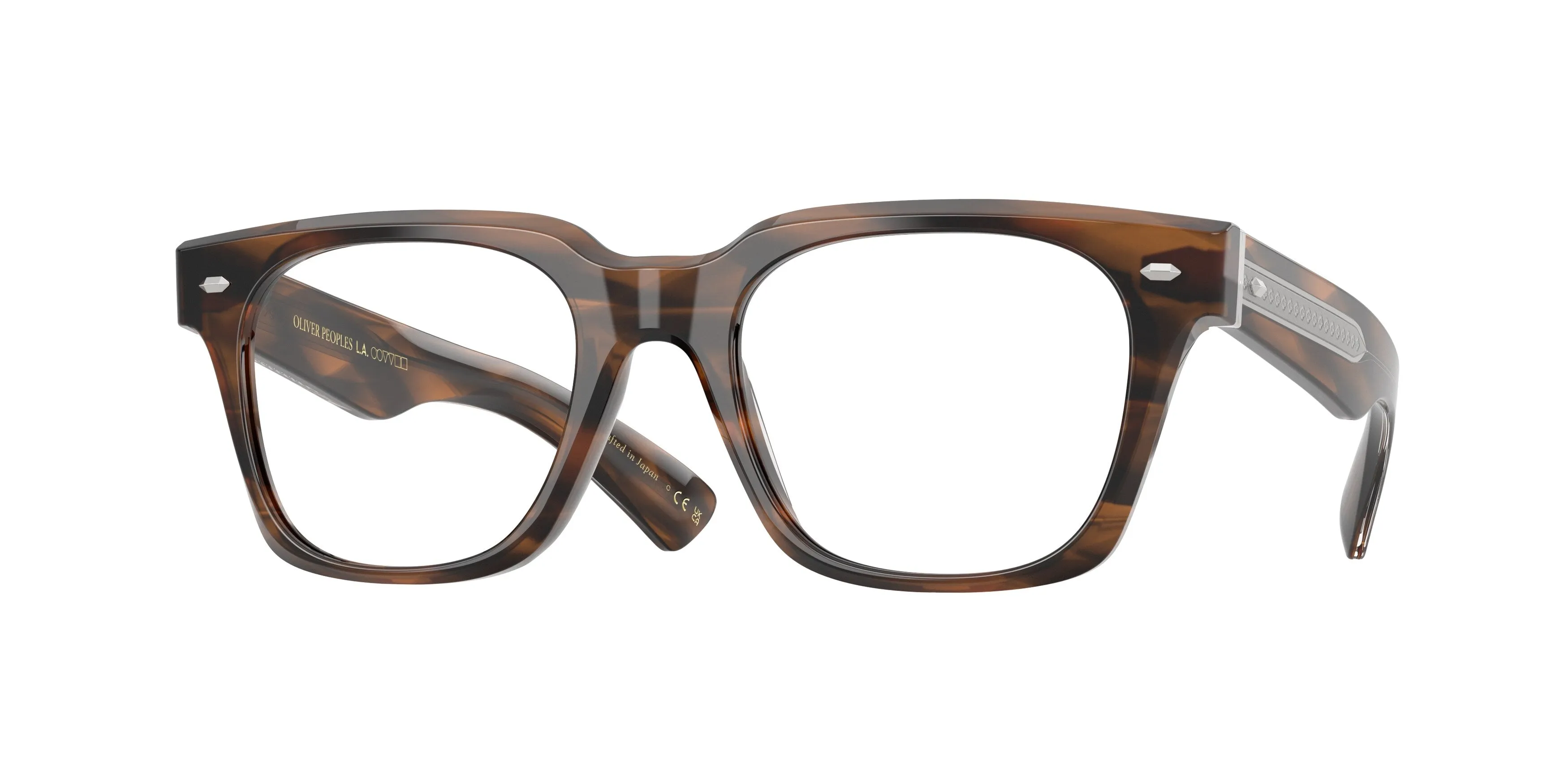 Oliver Peoples OV5570U ALFREY 1794 Montature da vista Acetato Marrone Trasparente Squadrata Normale - immagine 1