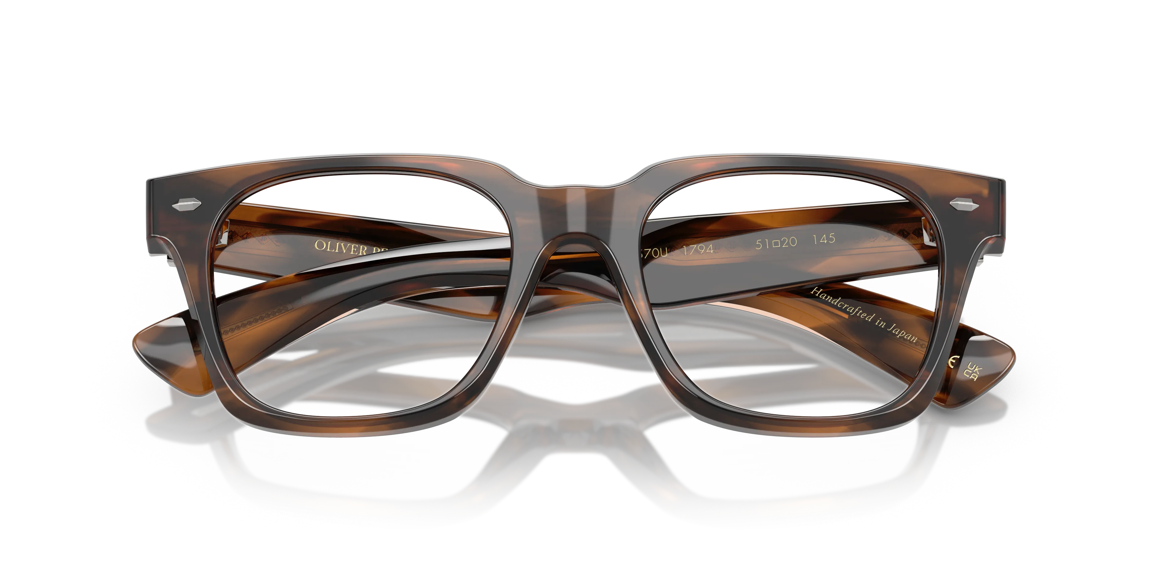Oliver Peoples OV5570U ALFREY 1794 Montature da vista Acetato Marrone Trasparente Squadrata Normale - immagine 2