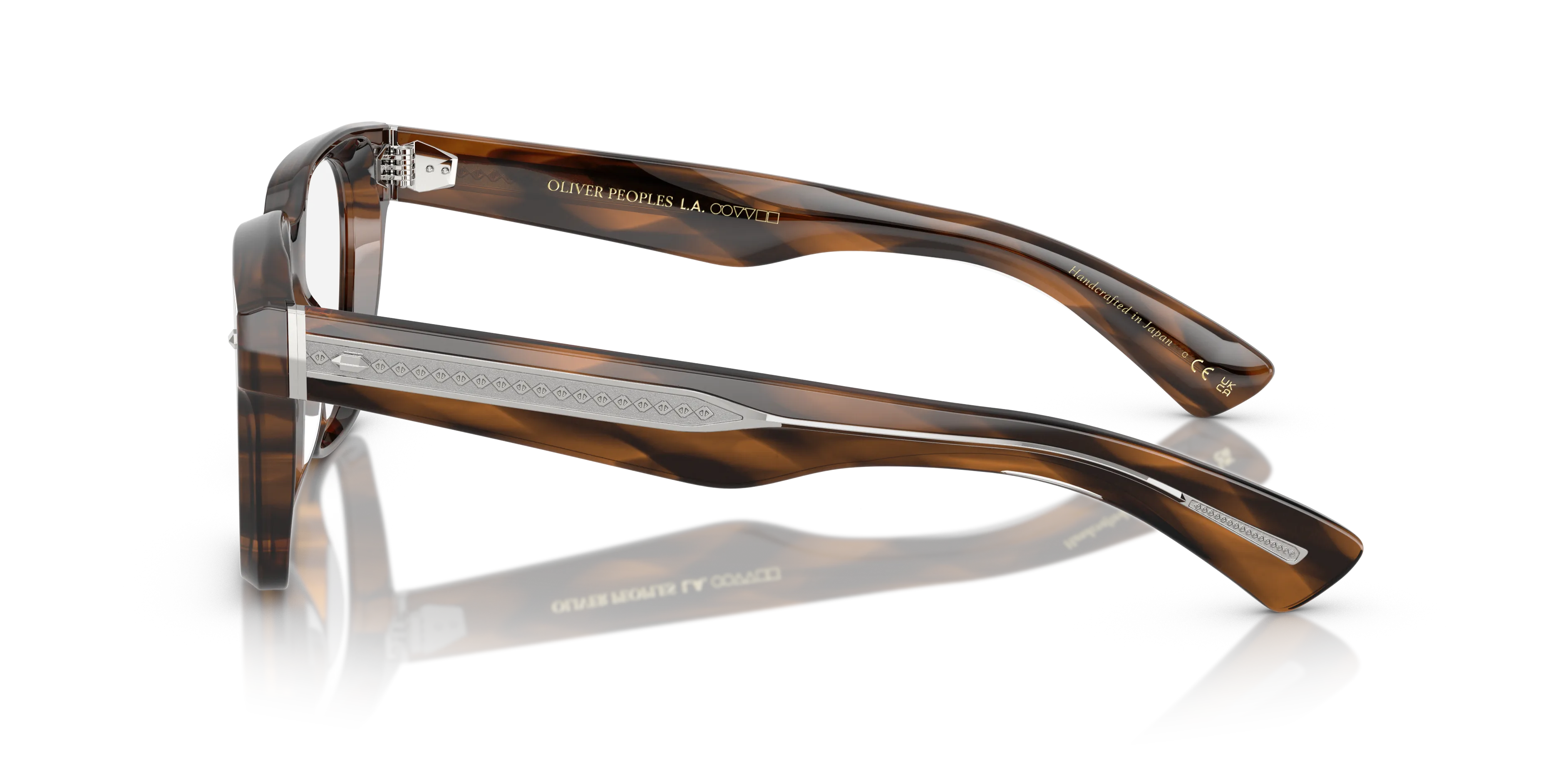 Oliver Peoples OV5570U ALFREY 1794 Montature da vista Acetato Marrone Trasparente Squadrata Normale - immagine 4