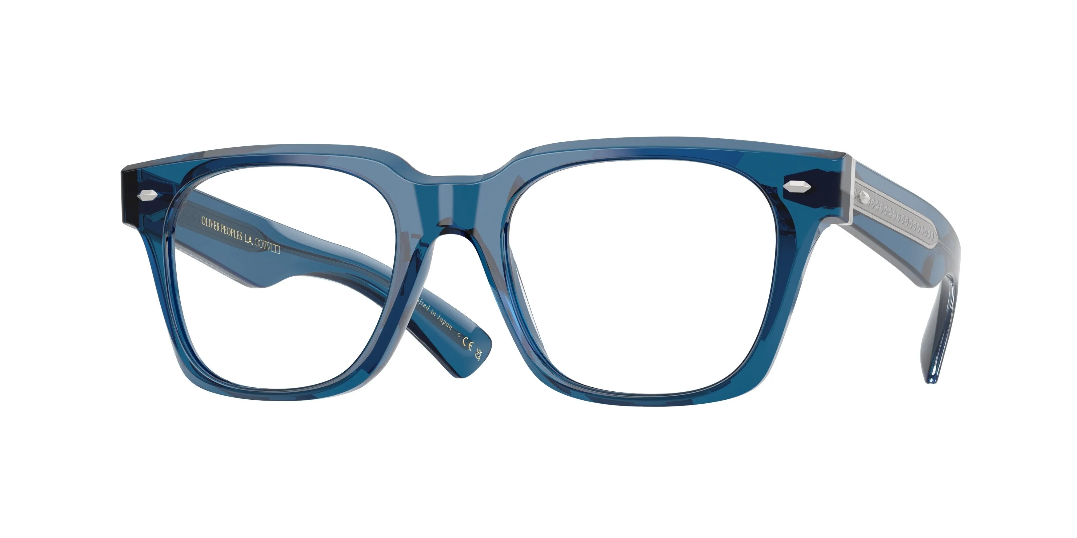 Oliver Peoples OV5570U ALFREY 1793 Montature da vista Acetato Blu Trasparente Squadrata Normale - immagine 1