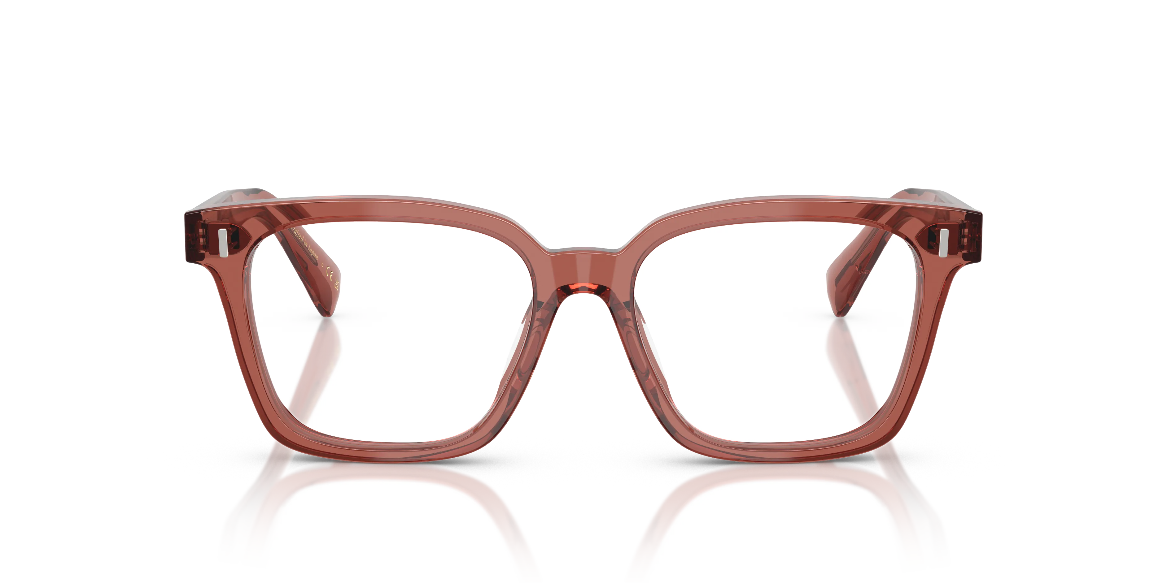 Oliver Peoples OV5568U AIONA 1790 Montature da vista Acetato Rosso Trasparente Pillow Normale - immagine 3