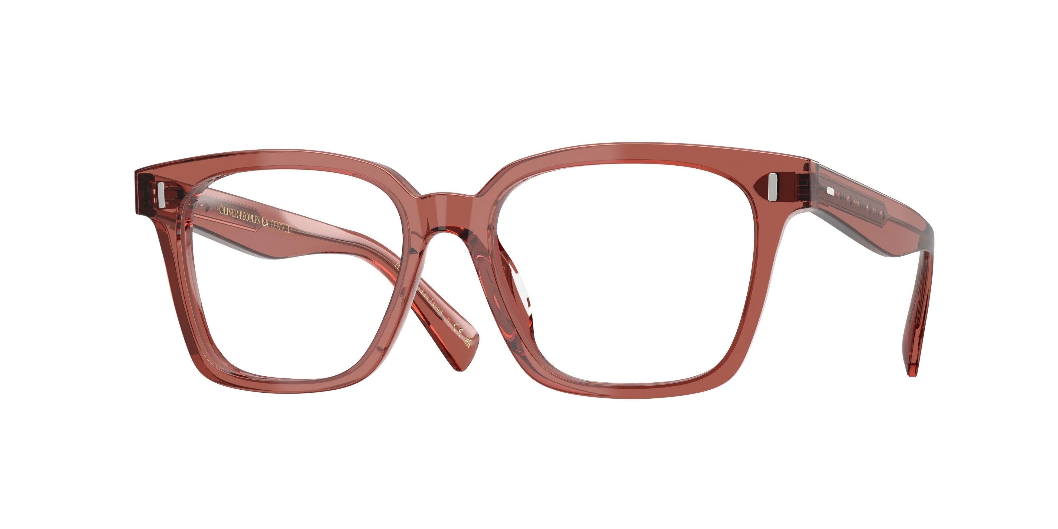 Oliver Peoples OV5568U AIONA 1790 Montature da vista Acetato Rosso Trasparente Pillow Normale - immagine 1