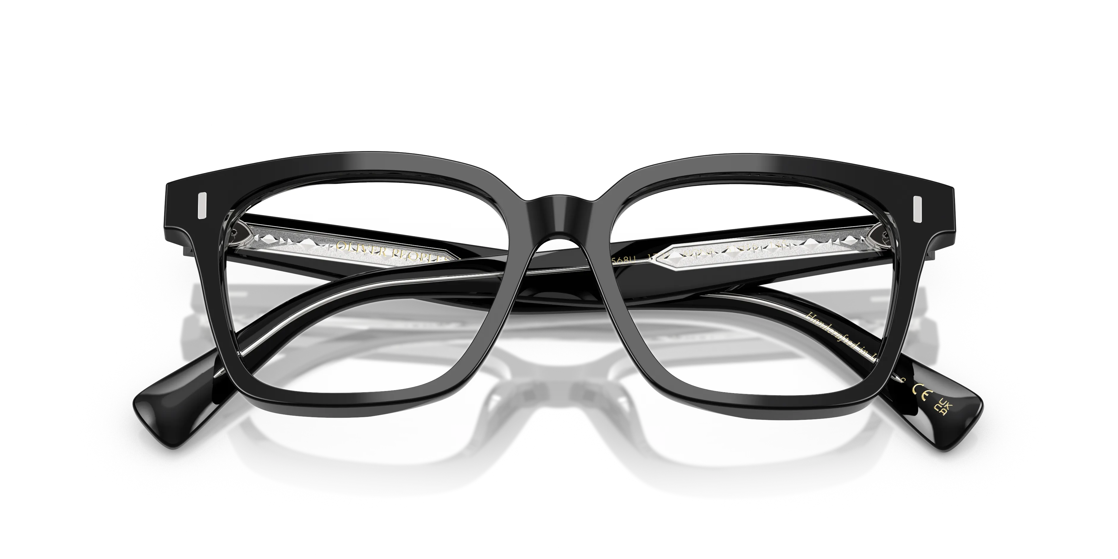 Oliver Peoples OV5568U AIONA 1731 Montature da vista Acetato Nero Trasparente Pillow Normale - immagine 2
