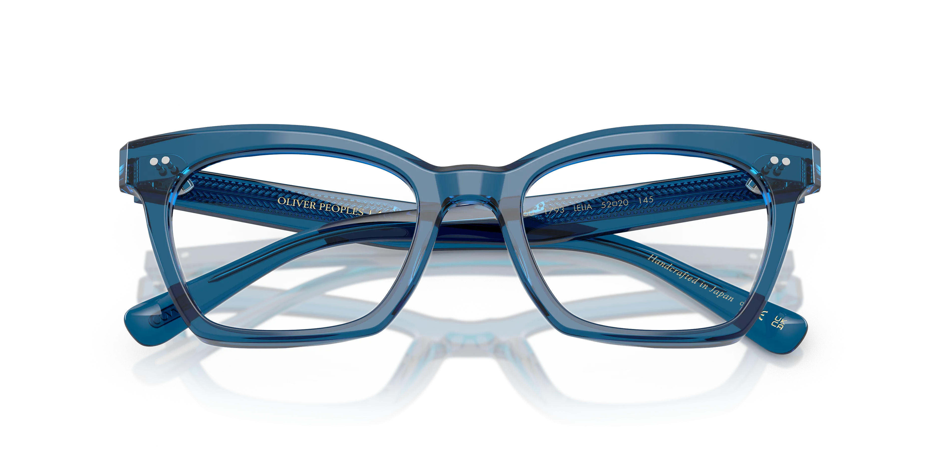 Oliver Peoples OV5566U LELIA 1793 Montature da vista Acetato Blu Trasparente Farfalla Normale - immagine 2