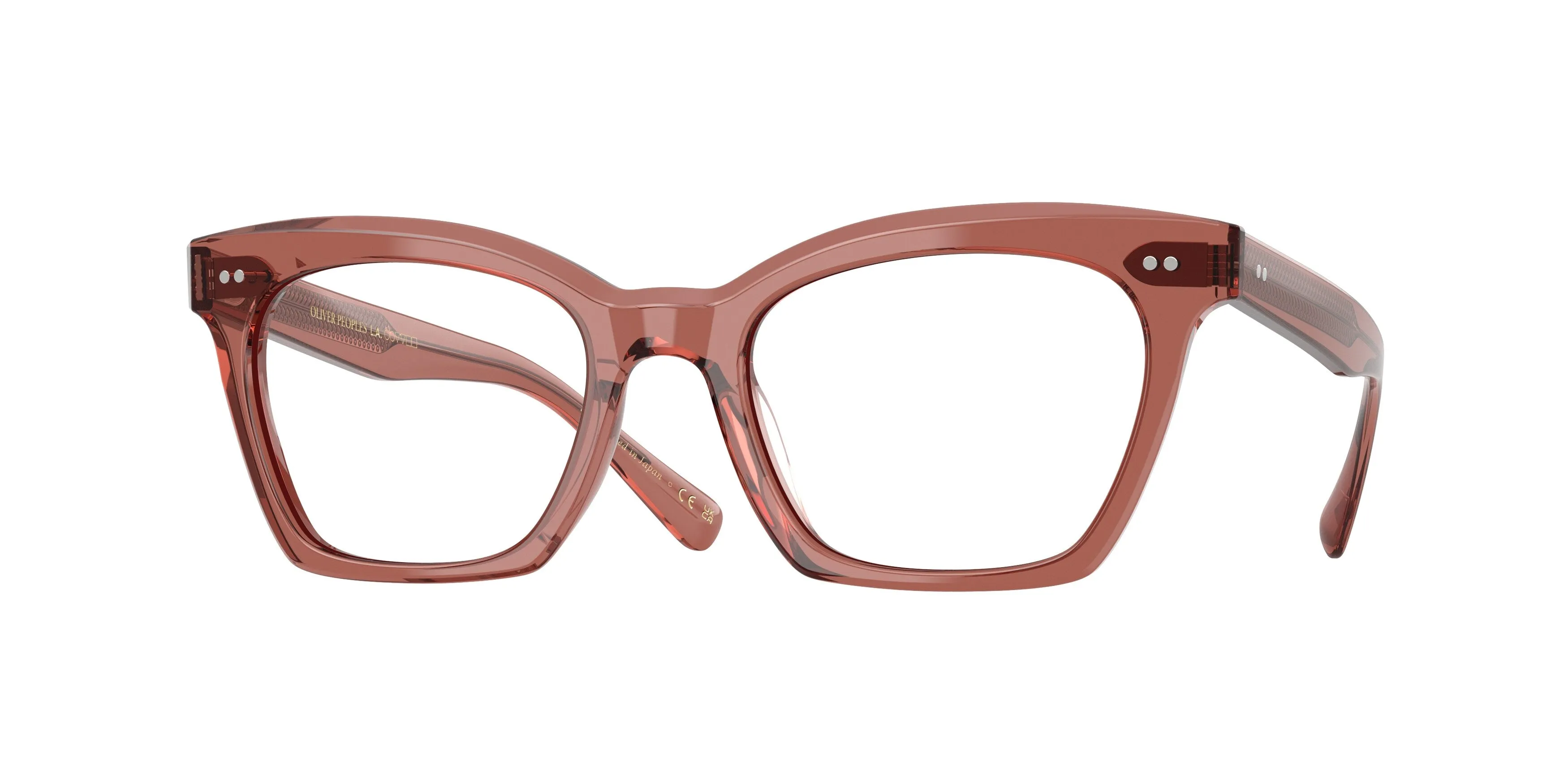 Oliver Peoples OV5566U LELIA 1790 Montature da vista Acetato Rosso Trasparente Farfalla Normale - immagine 1