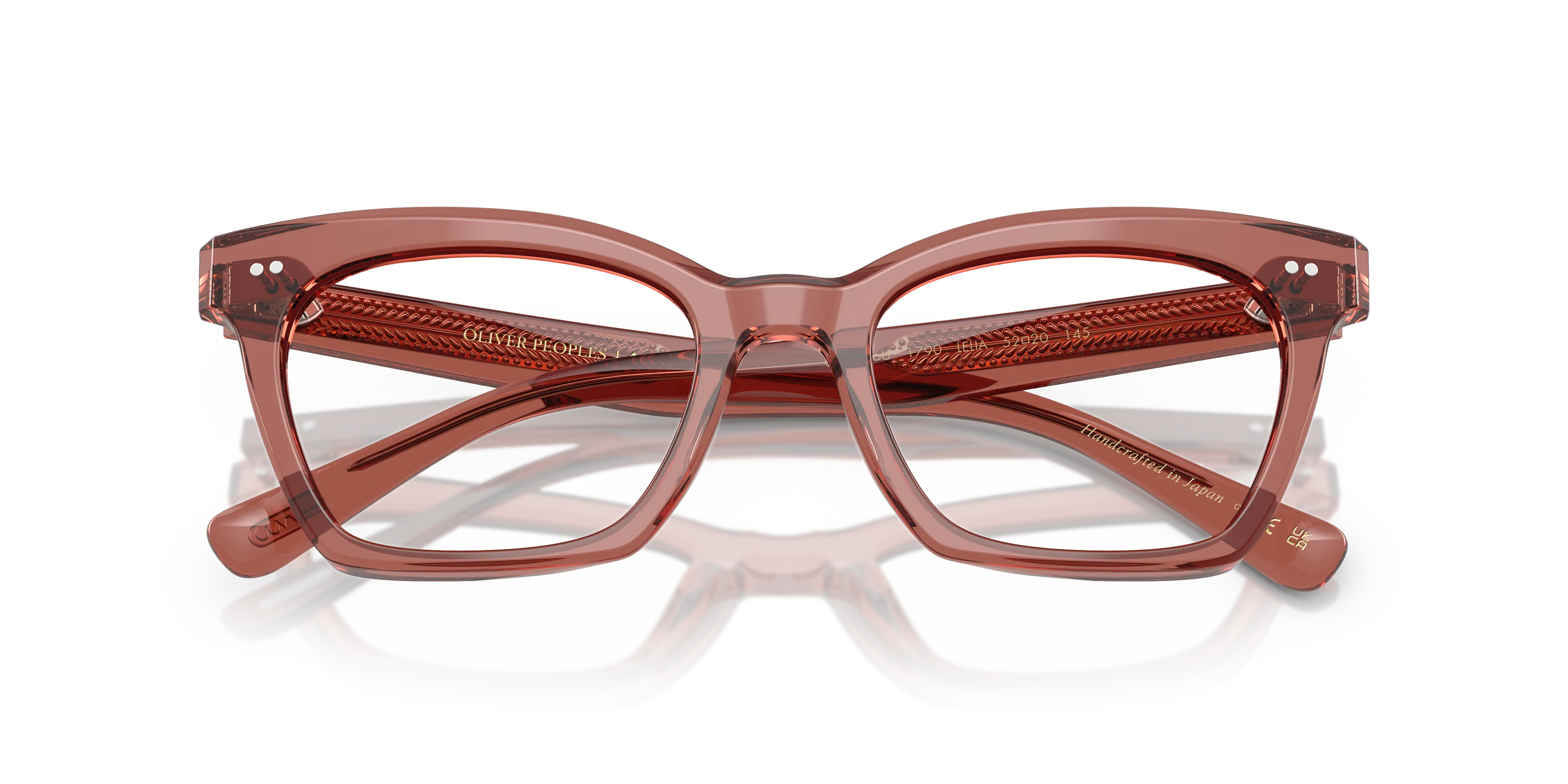 Oliver Peoples OV5566U LELIA 1790 Montature da vista Acetato Rosso Trasparente Farfalla Normale - immagine 2