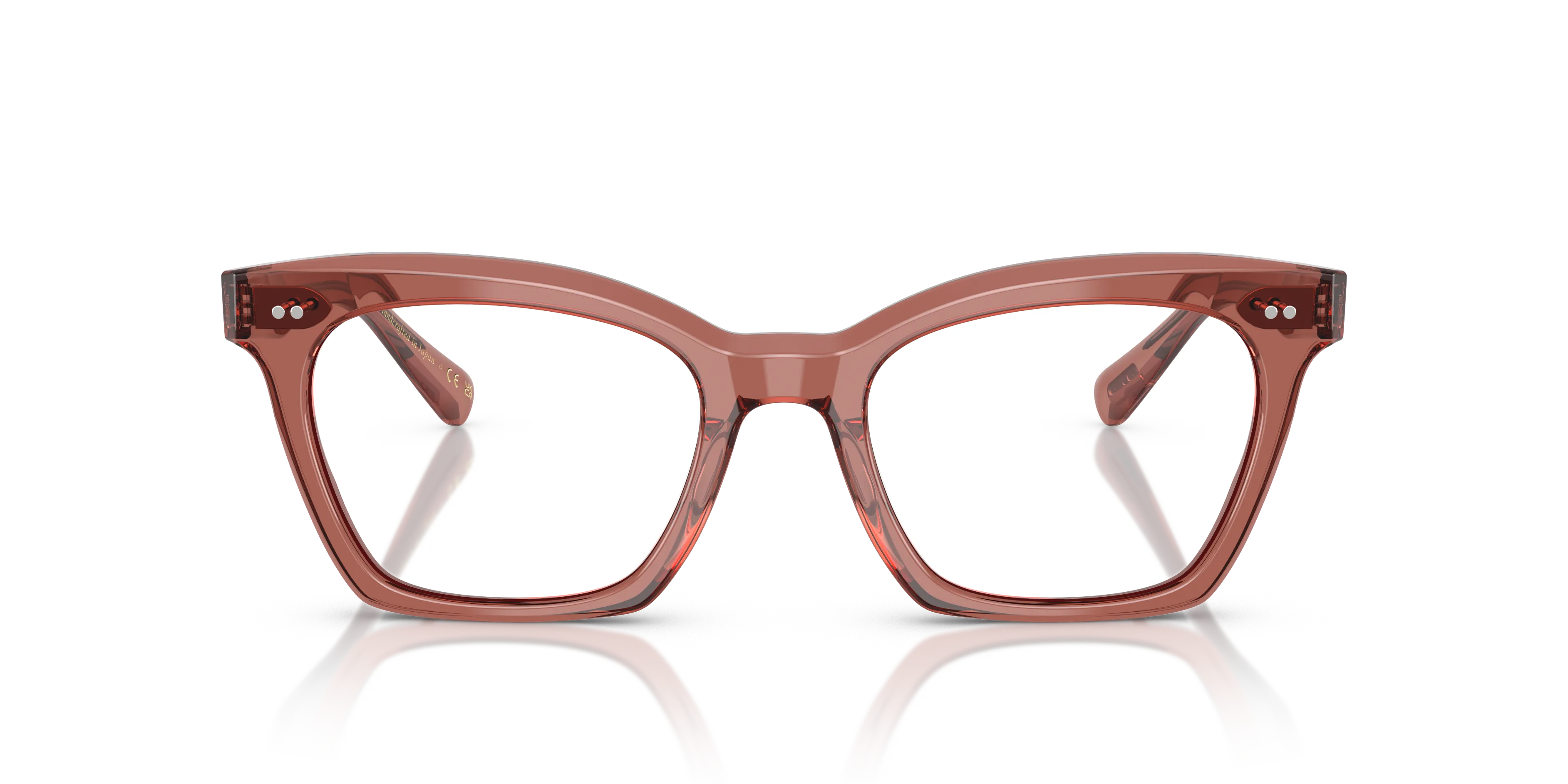 Oliver Peoples OV5566U LELIA 1790 Montature da vista Acetato Rosso Trasparente Farfalla Normale - immagine 3