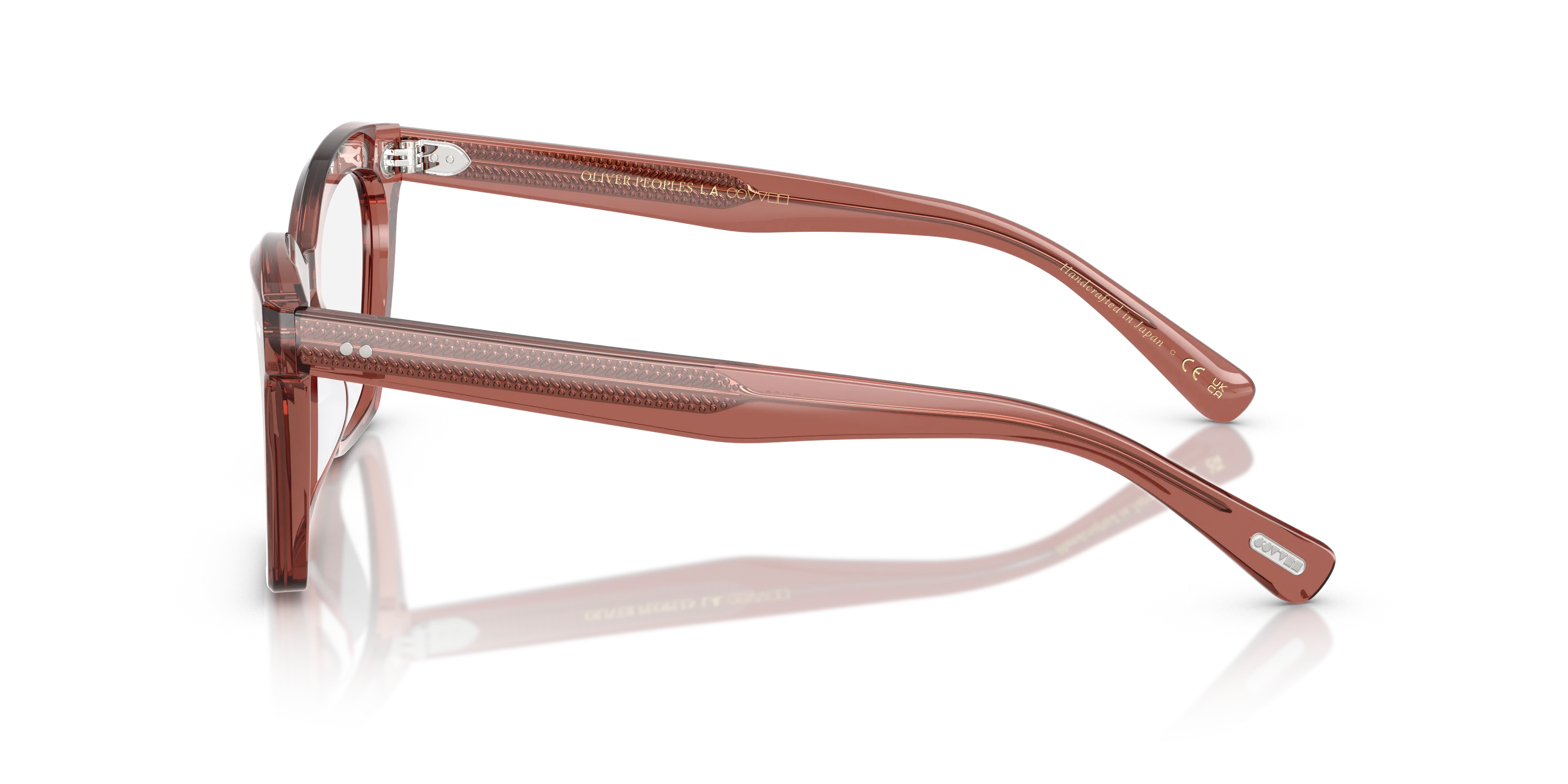 Oliver Peoples OV5566U LELIA 1790 Montature da vista Acetato Rosso Trasparente Farfalla Normale - immagine 4