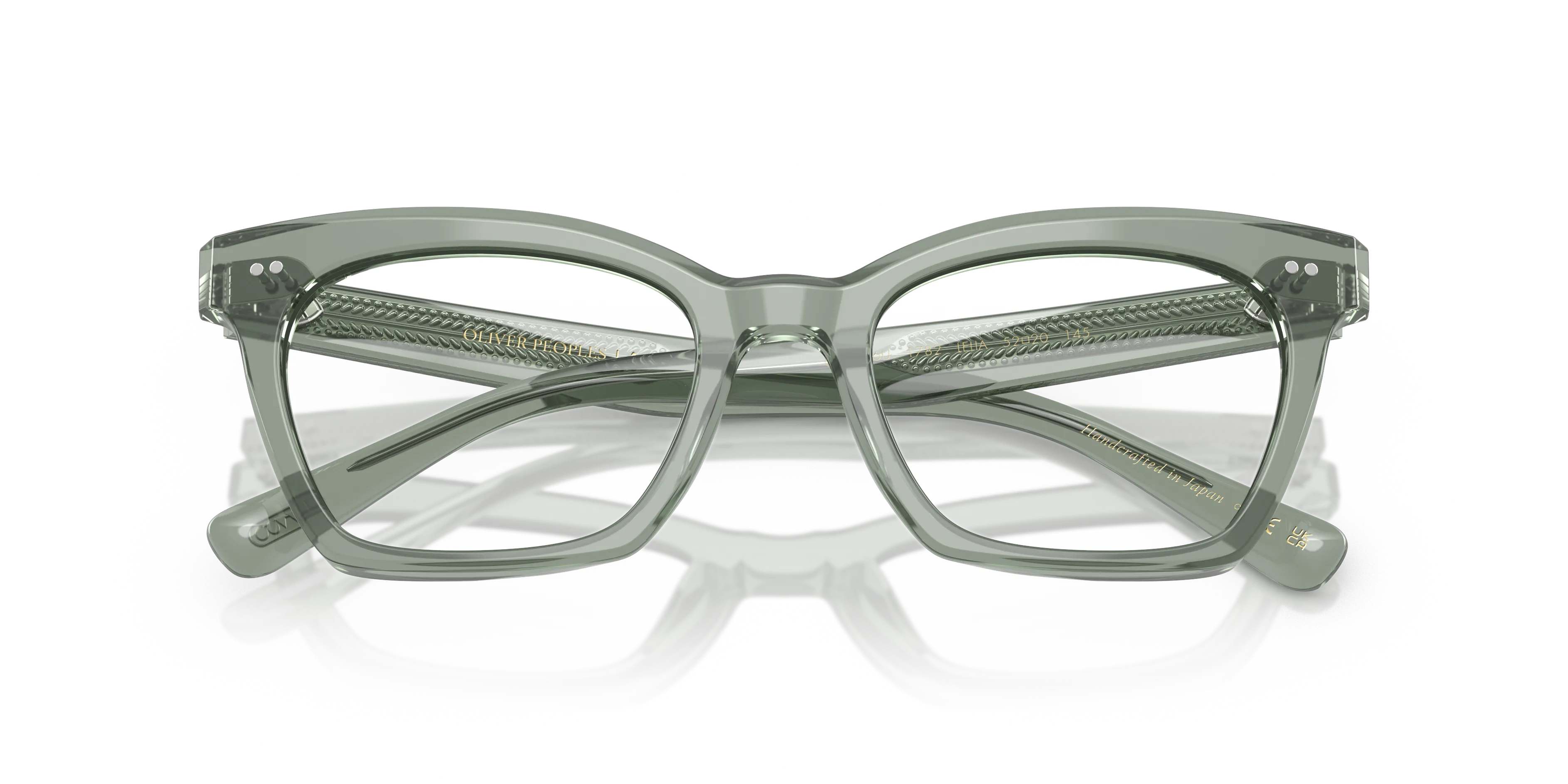 Oliver Peoples OV5566U LELIA 1782 Montature da vista Acetato Verde Trasparente Farfalla Normale - immagine 2