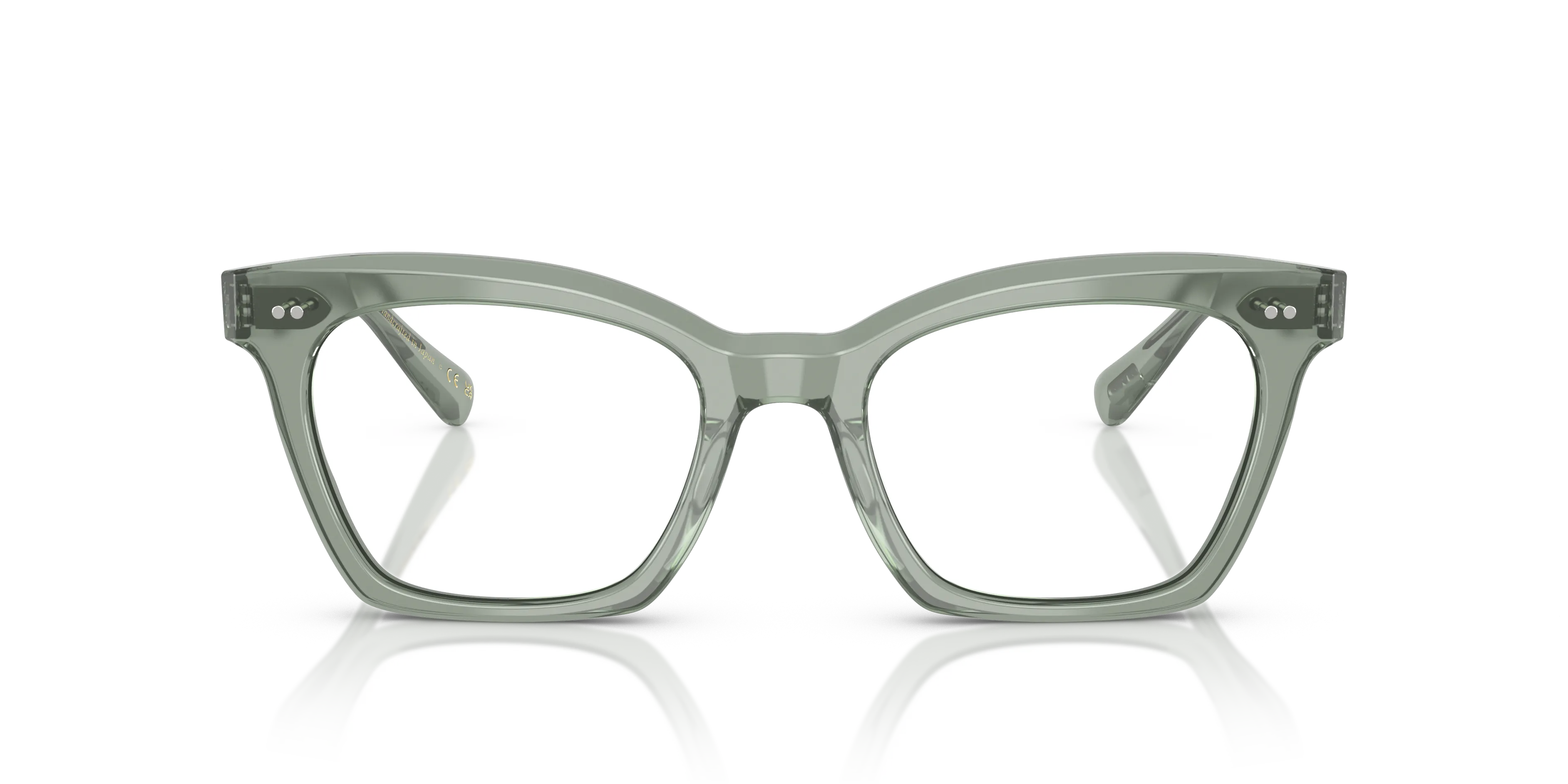 Oliver Peoples OV5566U LELIA 1782 Montature da vista Acetato Verde Trasparente Farfalla Normale - immagine 3