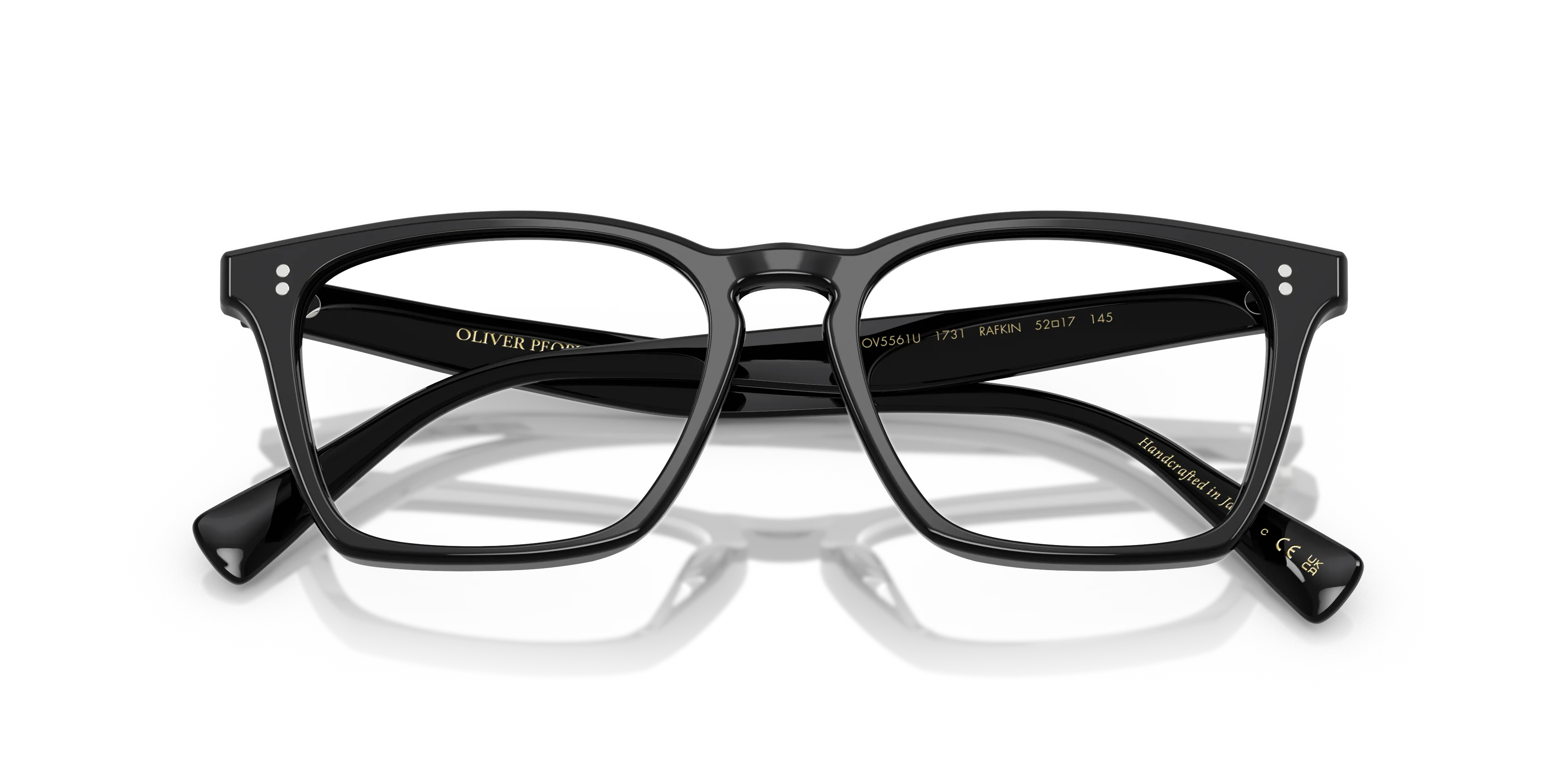 Oliver Peoples OV5561U RAFKIN 1731 Montature da vista Acetato Nero Trasparente Squadrata Normale - immagine 2