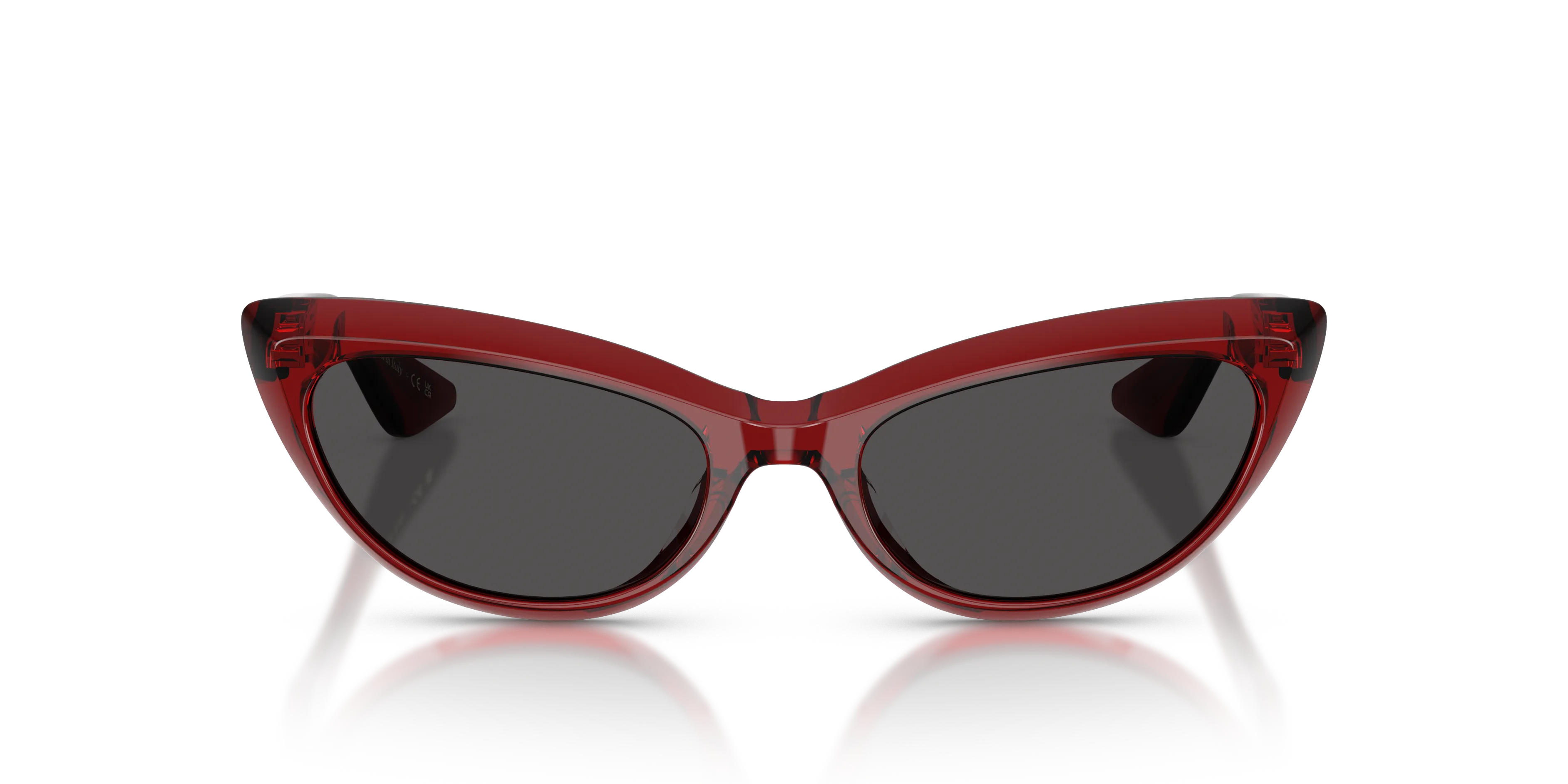 Oliver Peoples OV5621SU 1963C 181587 Occhiali da sole Acetato Rosso Grigio Cat Eye Normale - immagine 3